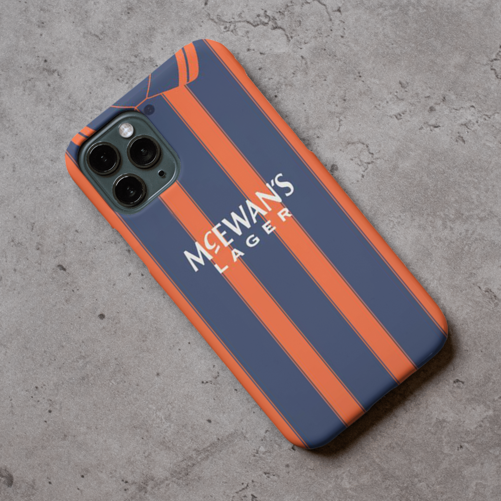 Rangers Retro Football Shirt Premium Protective Hard Silicone Rubber Phone Case