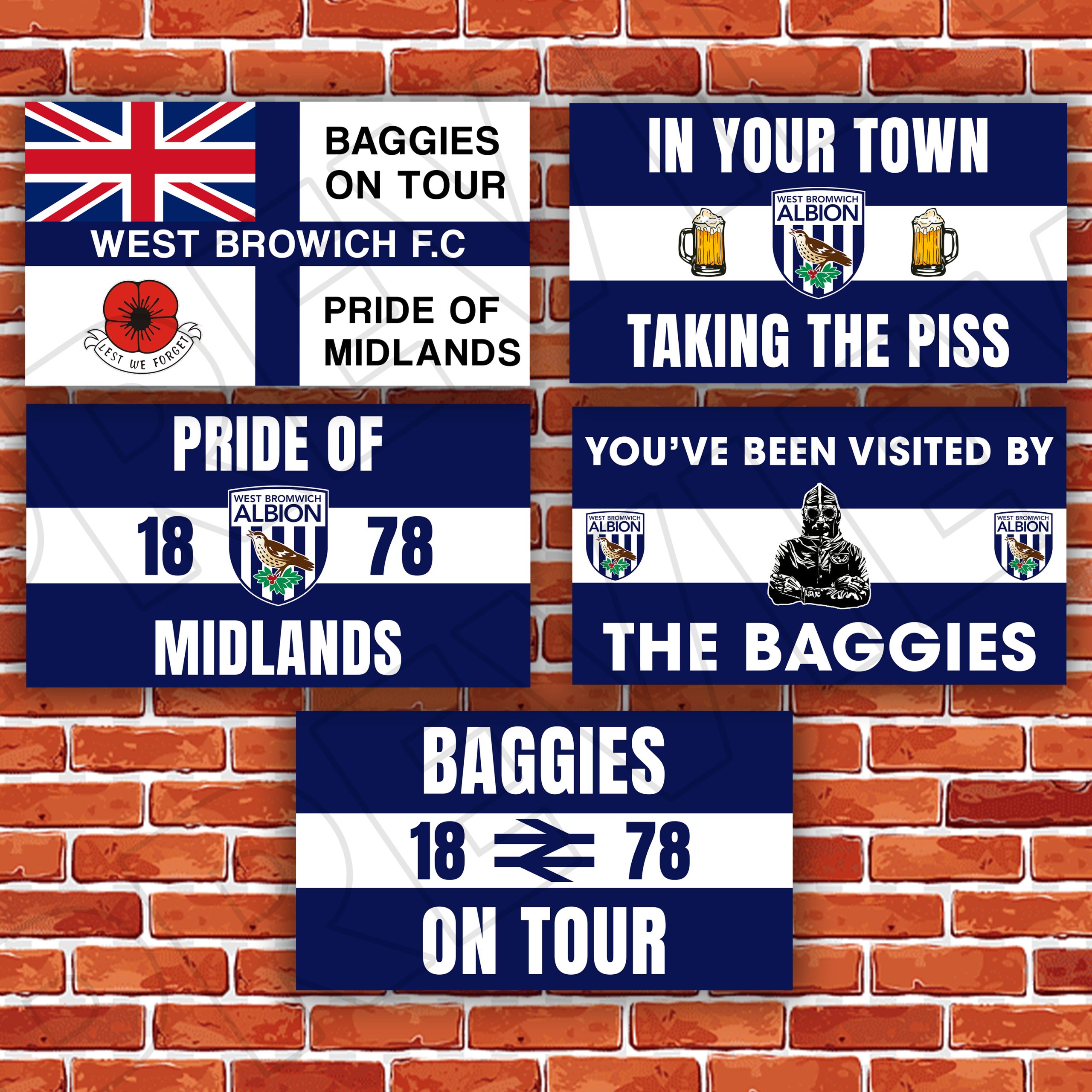 West Bromwich Albion Bundle (Pack of 25,50,100)