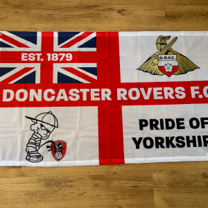Doncaster Rovers Flag - 5x3ft