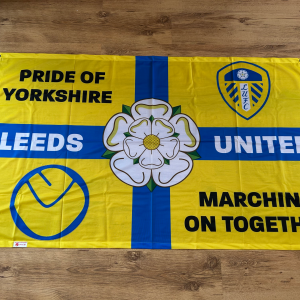 Leeds United Flag - 5x3ft