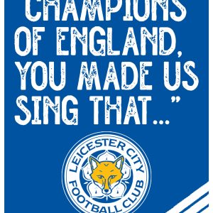 Leicester CHAMPIONS OF ENGLAND