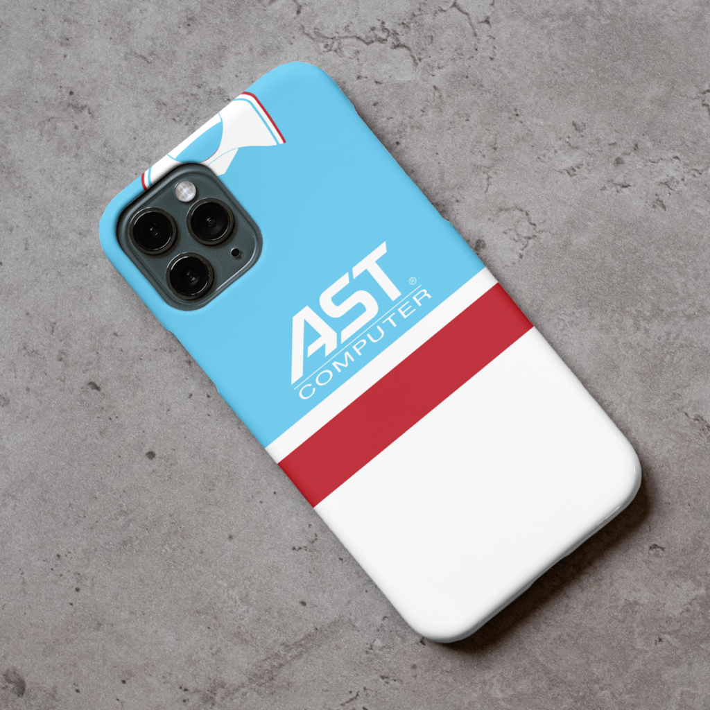 Aston Villa Retro Home Shirt Hard Rubber Premium Phone Case