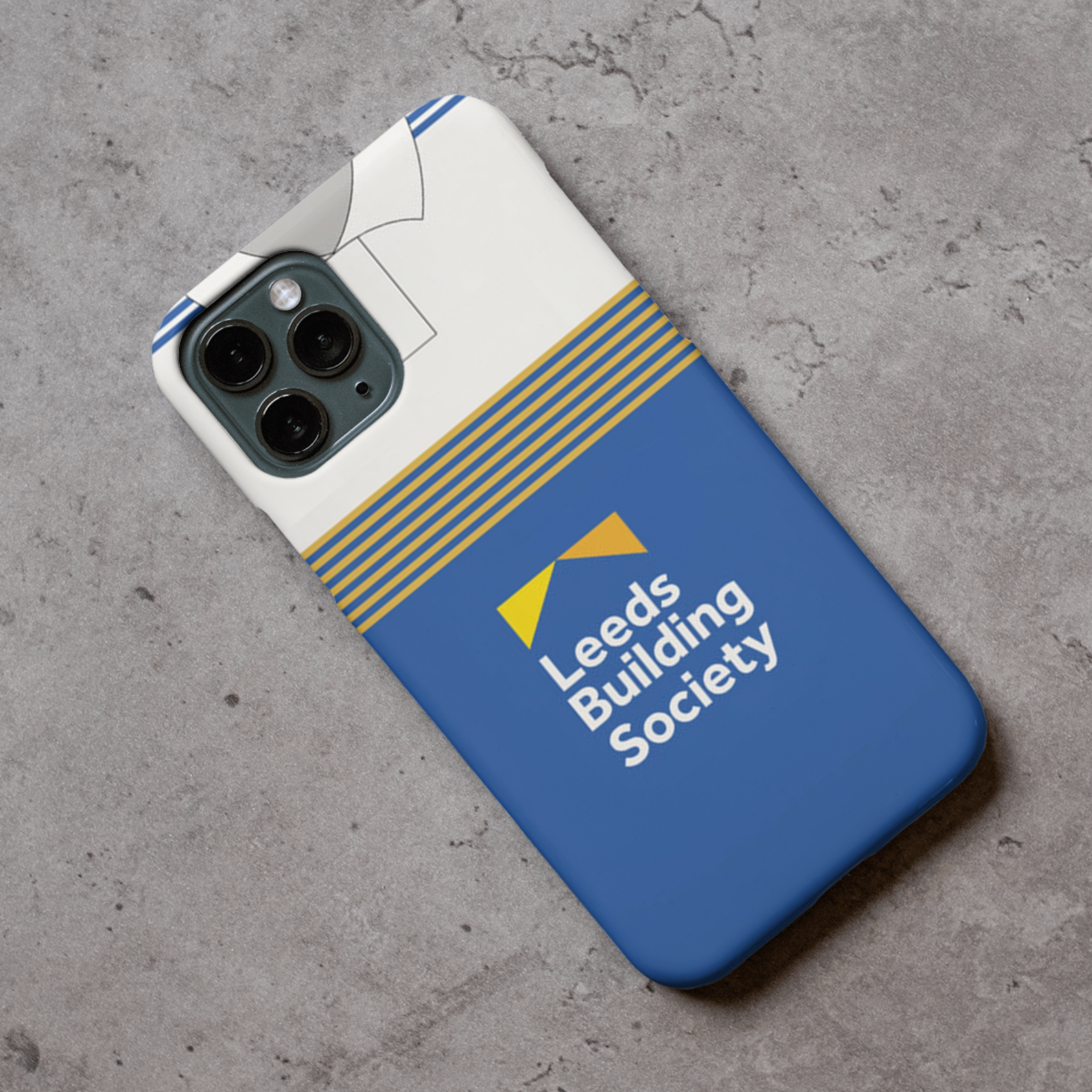 Leeds Rhinos Retro Shirt Hard Rubber Premium Phone Case (Free P&P)