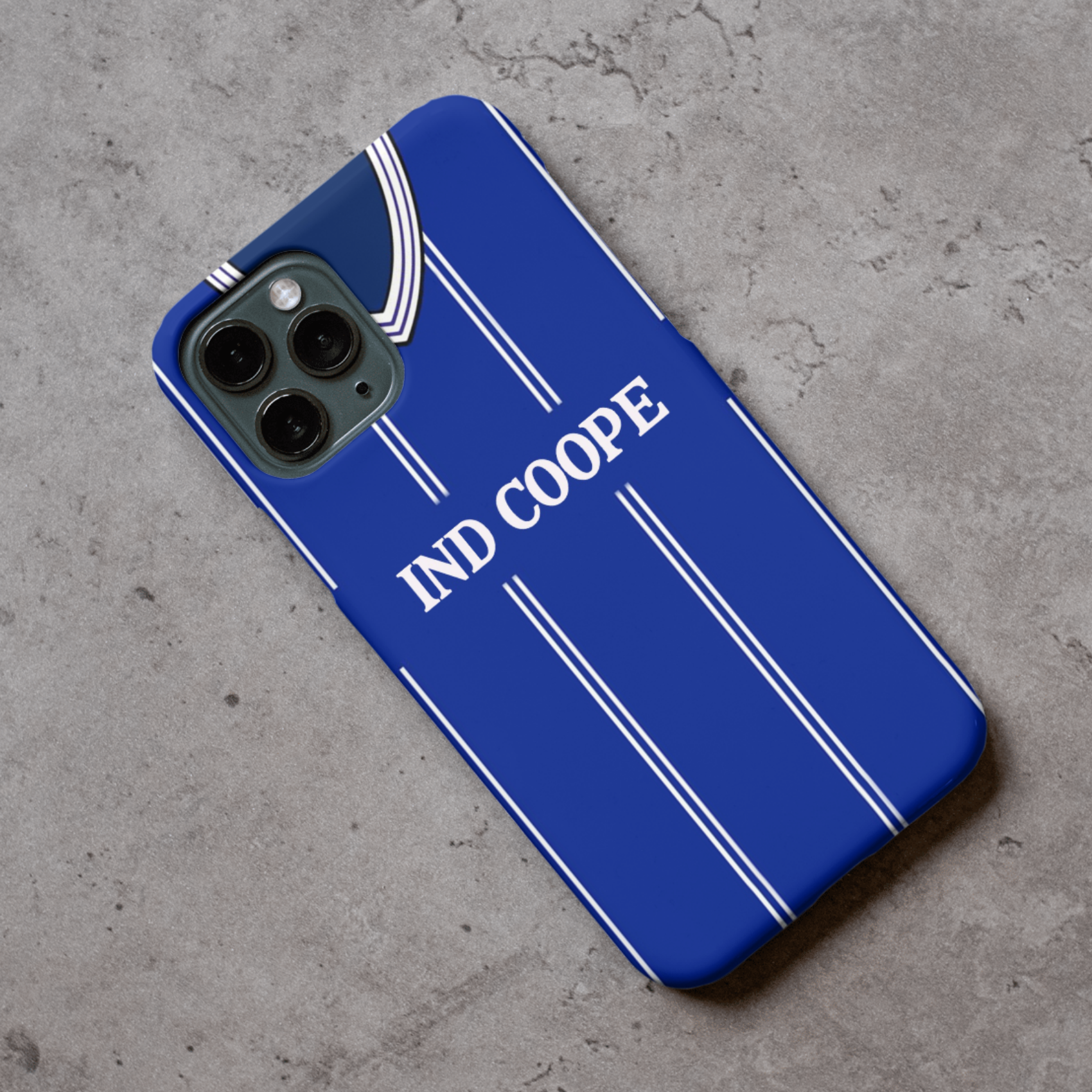 Leicester City Home Retro Football Shirt Protective Premium Rubber Silicone Phone Case Cover