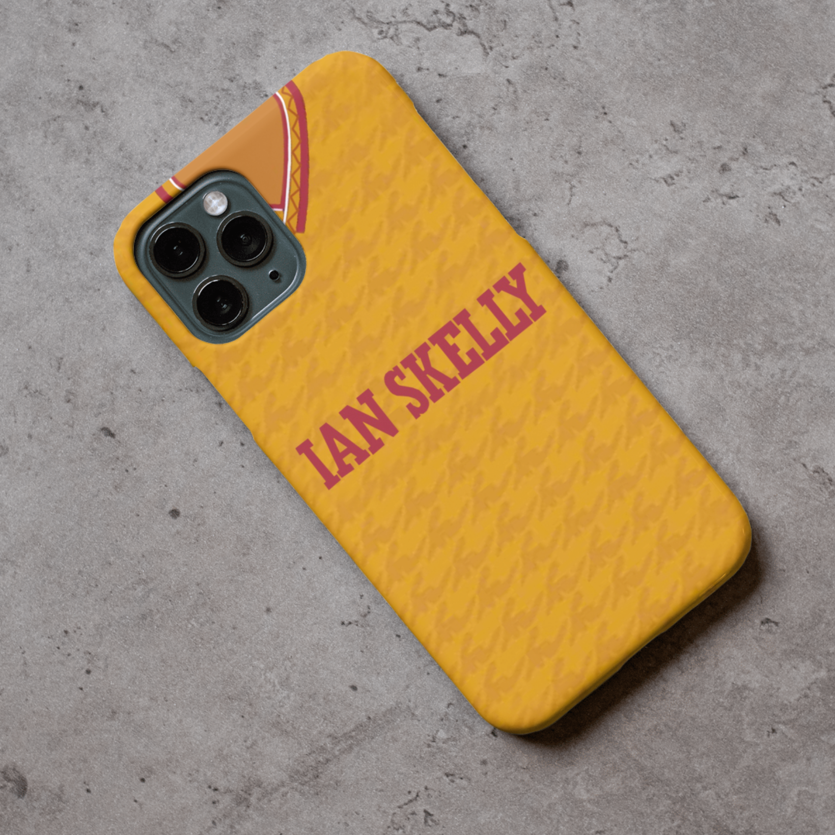 Motherwell Home Retro Football Kit Rubber Premium Phone Case
