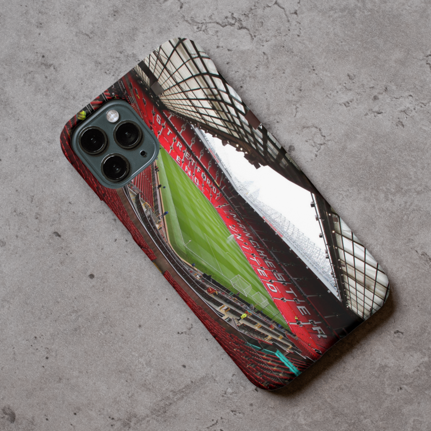 Man Utd Stadium Protective Premium Hard Rubber Silicone Phone Case Cover