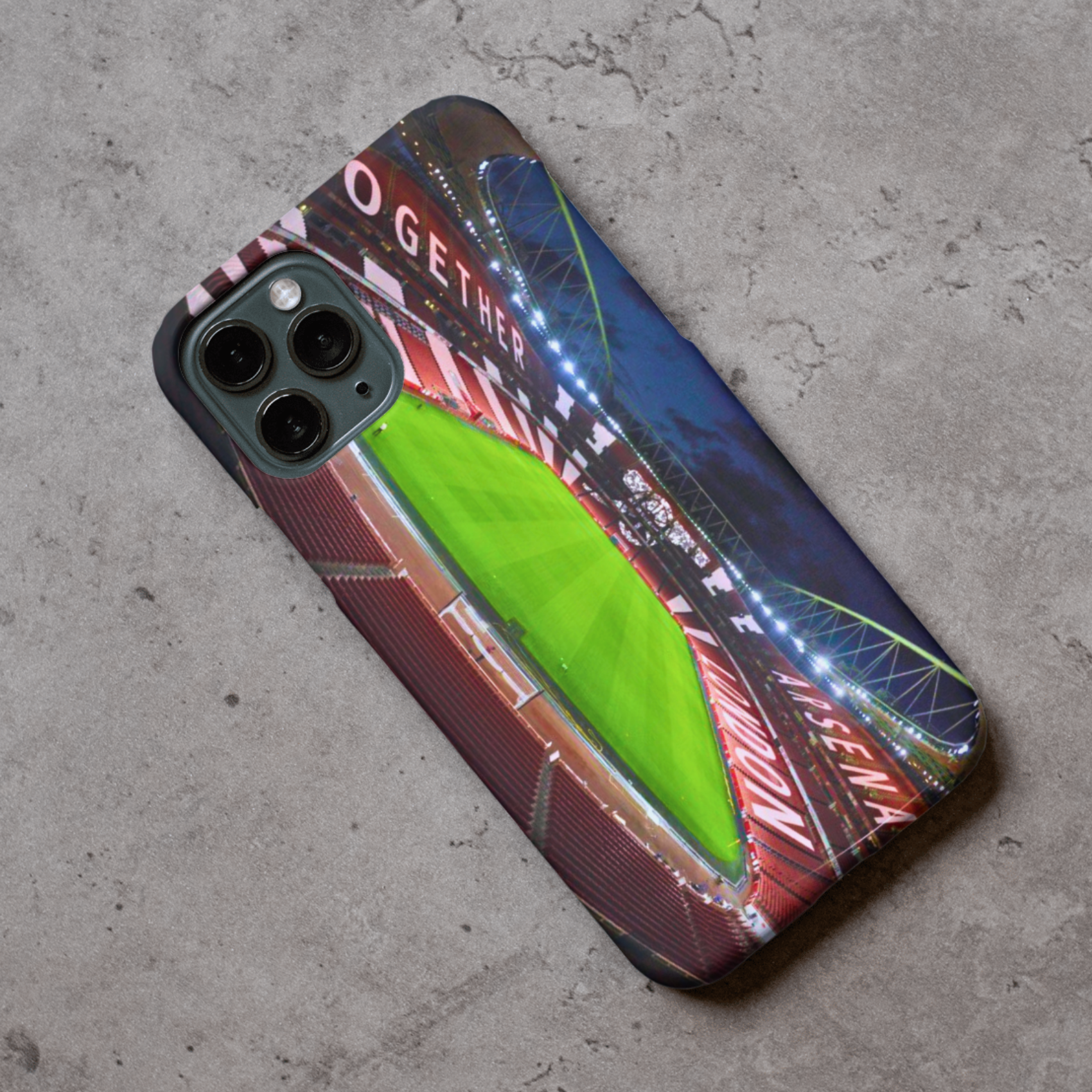 Ars North London Stadium Protective Premium Hard Rubber Silicone Phone Case Cover
