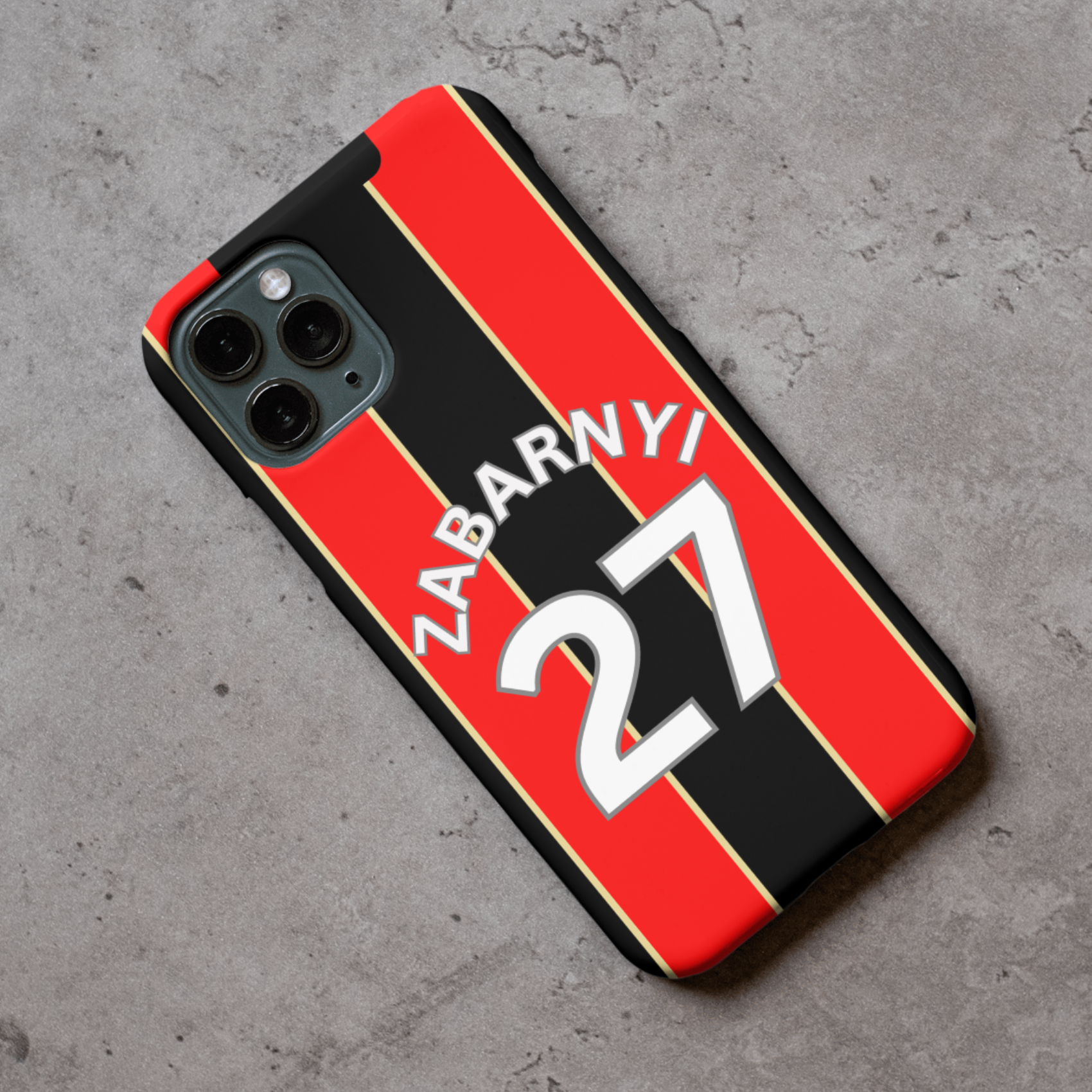 Bournemouth 2024-2025 Home Football Shirt (choose any Name and Number) Protective Premium Rubber Silicone Phone Case - Image 2