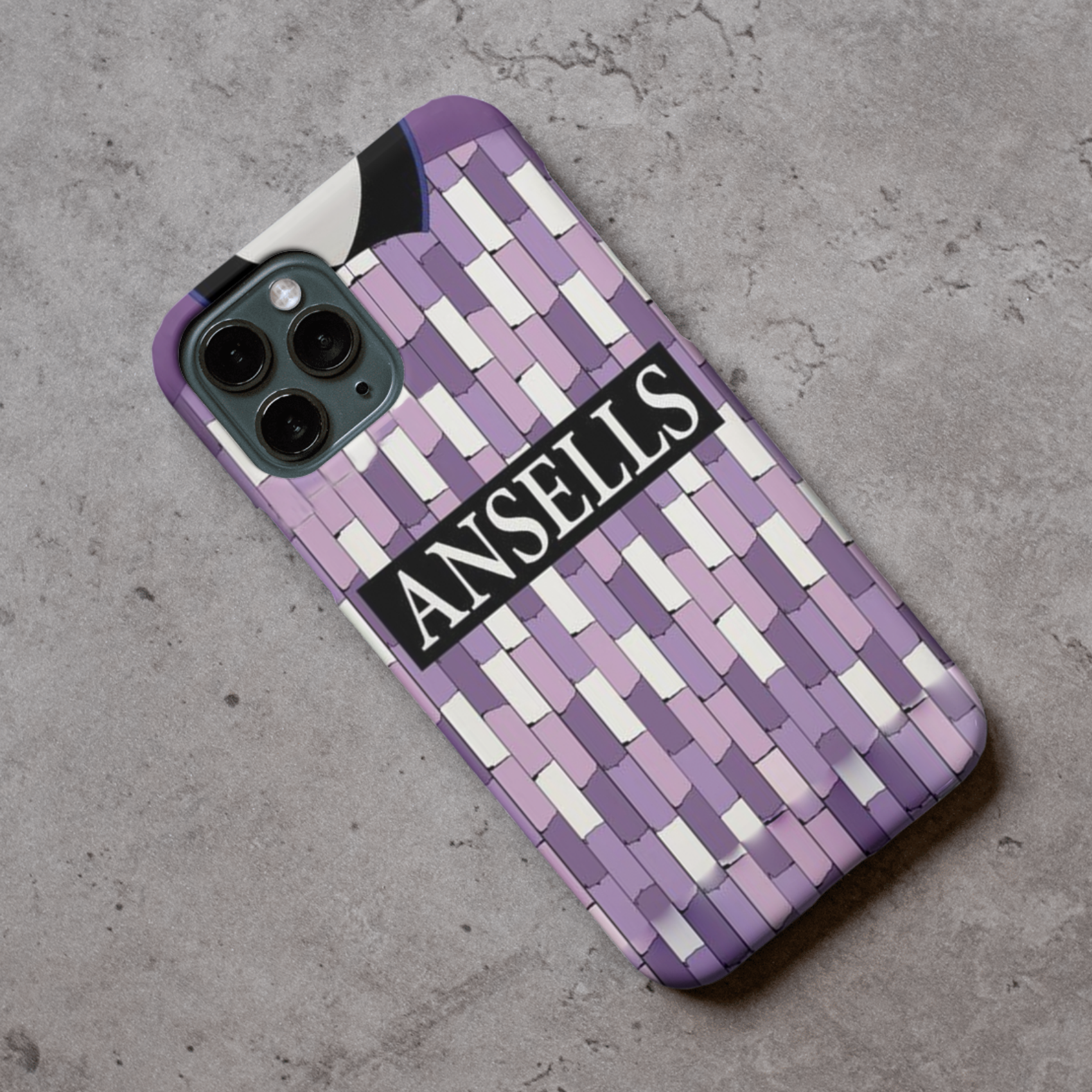 Stoke City Retro Away Protective Premium Hard Rubber Silicone Phone Case Cover