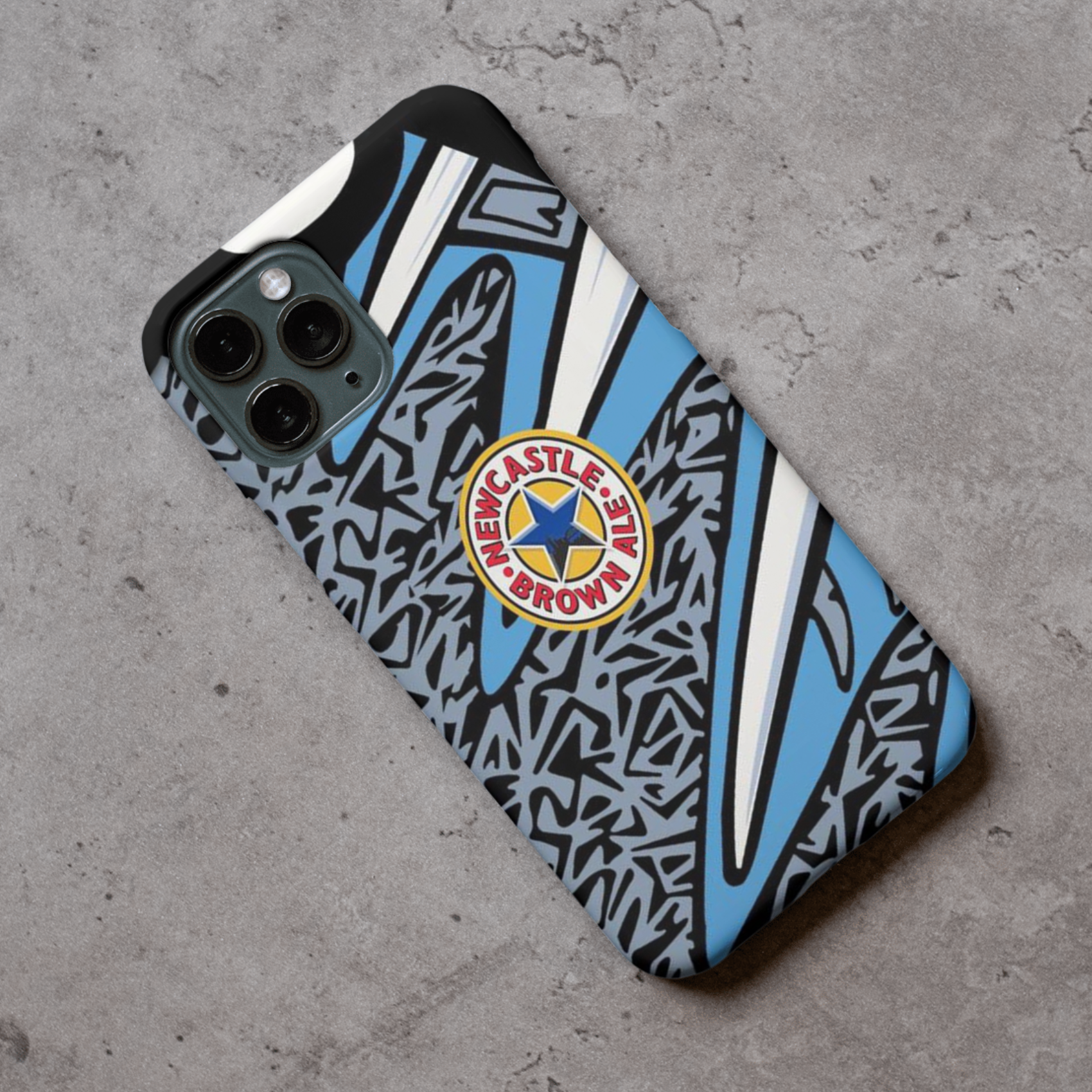 Newcastle United GK Retro Shirt Premium Protective Hard Rubber Silicone Phone Case Cover