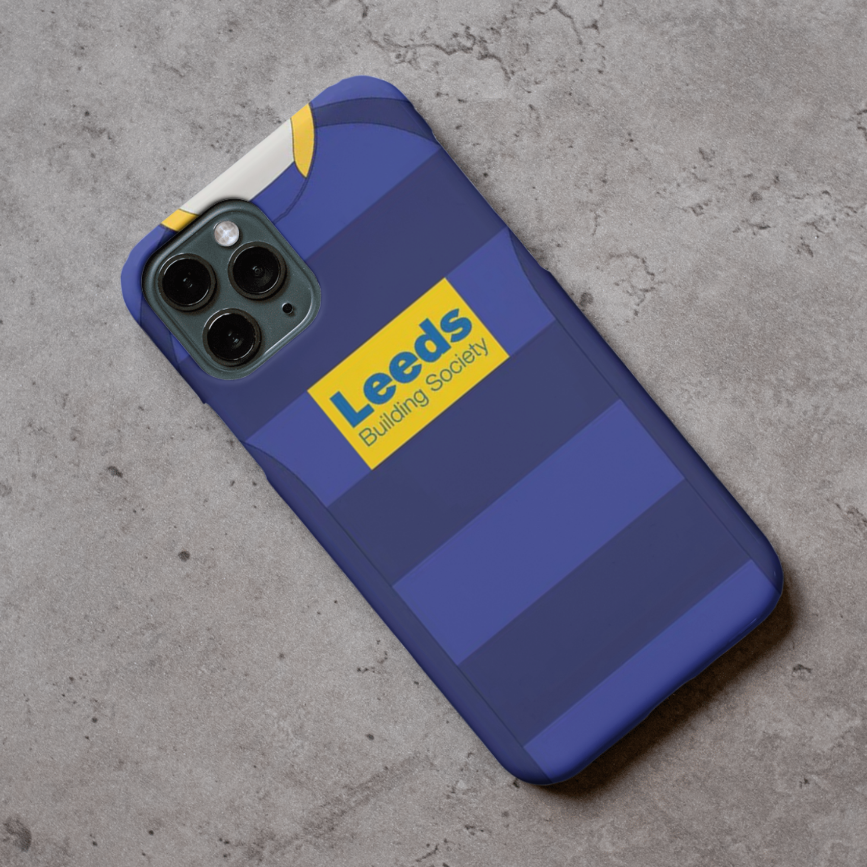 Leeds Rhinos Retro Shirt Hard Rubber Premium Phone Case