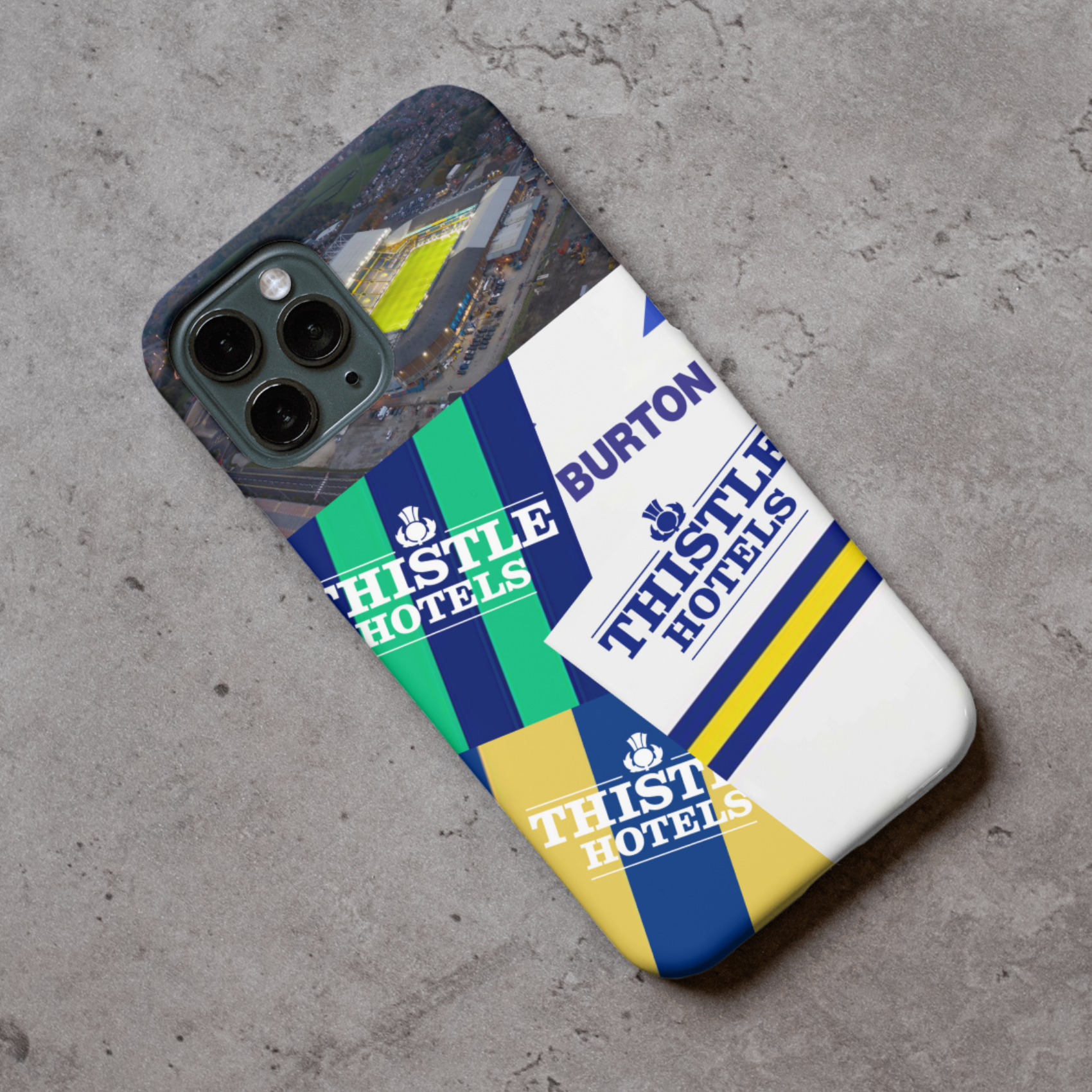 Leeds Retro Shirt Collage Protective Premium Hard Rubber Silicone Phone Case Cover