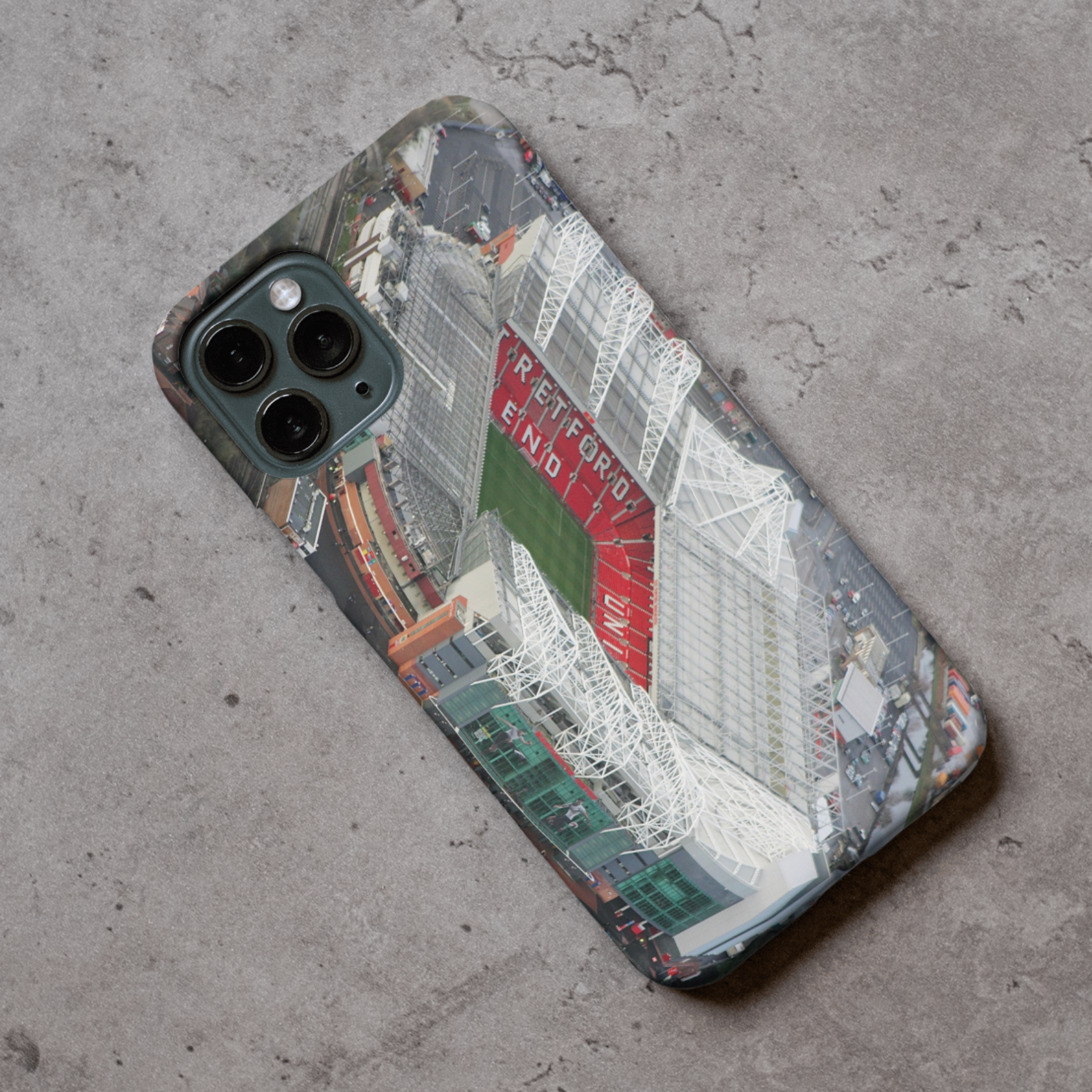 Man Utd Stadium Protective Premium Hard Rubber Silicone Phone Case Cover