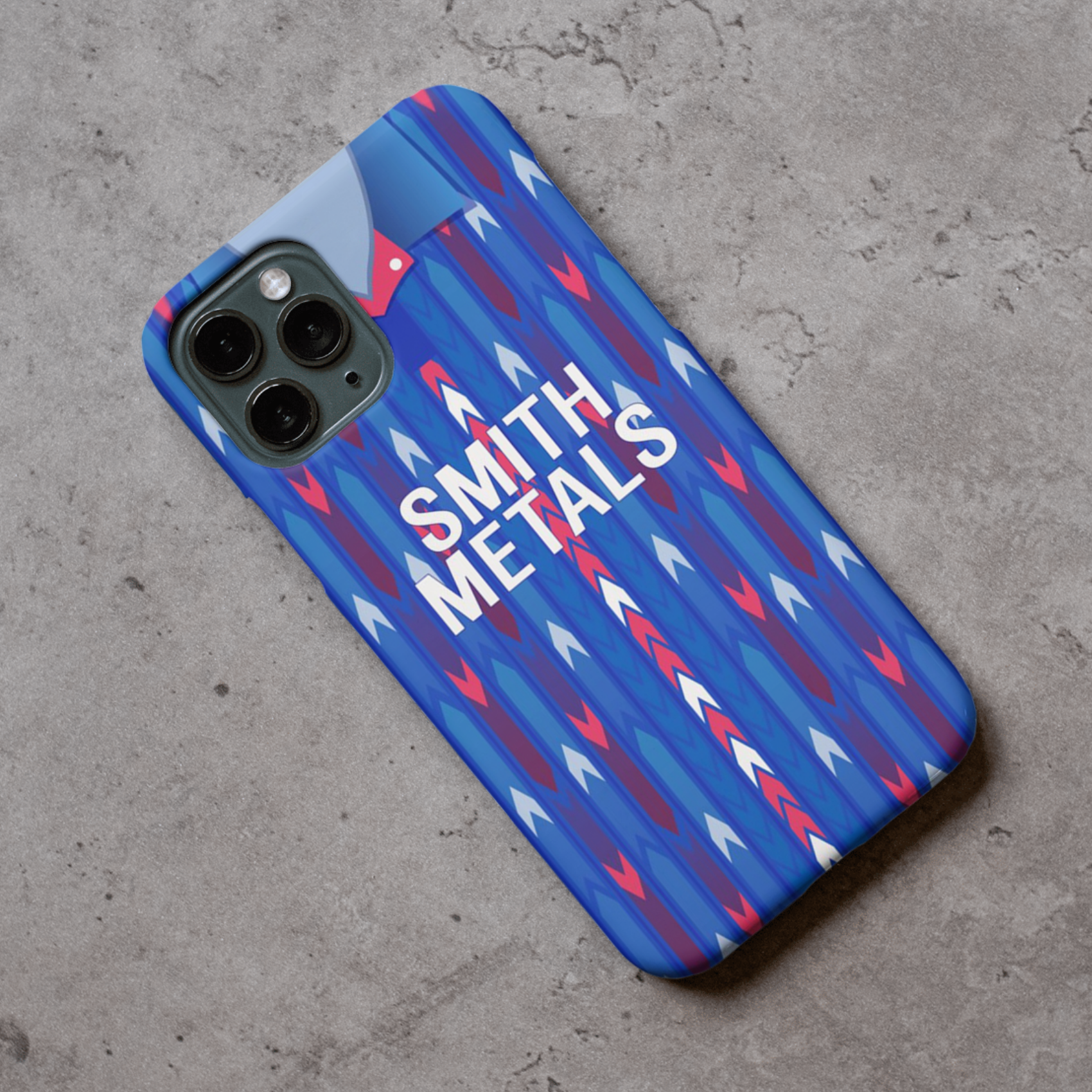 Rochdale Retro Shirt Protective Premium Hard Rubber Silicone Phone Case Cover