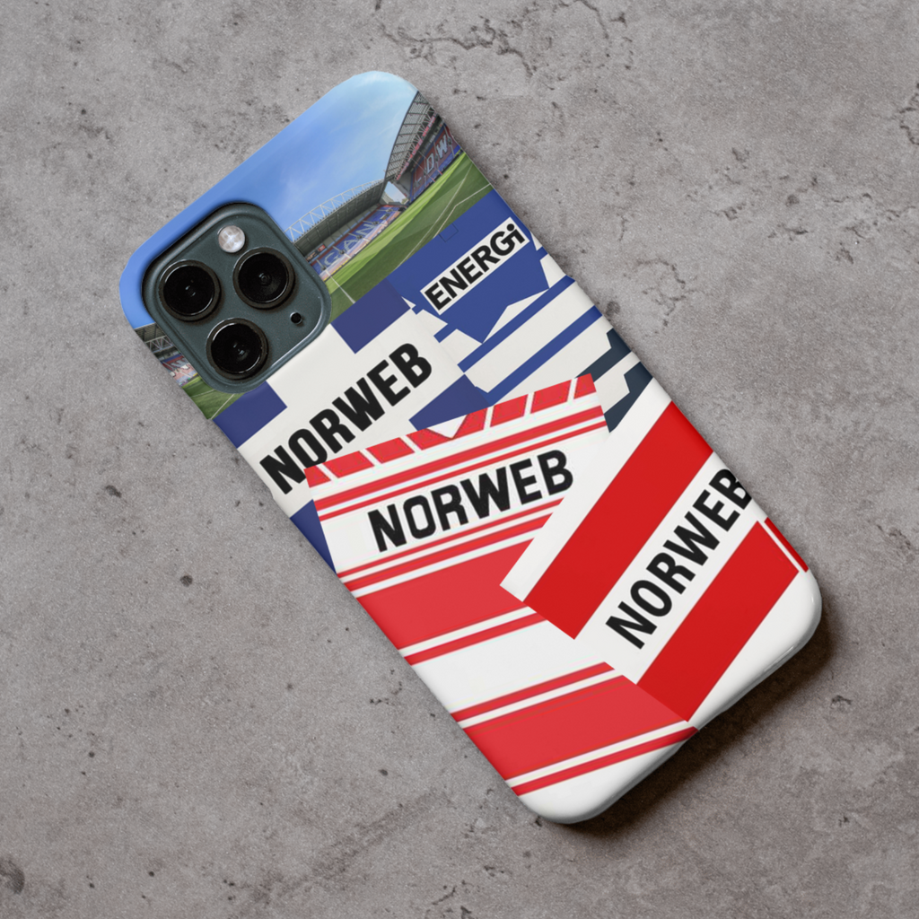 Wigan Warriors Retro Rugby Shirt Protective Premium Hard Rubber Silicone Phone Case Cover