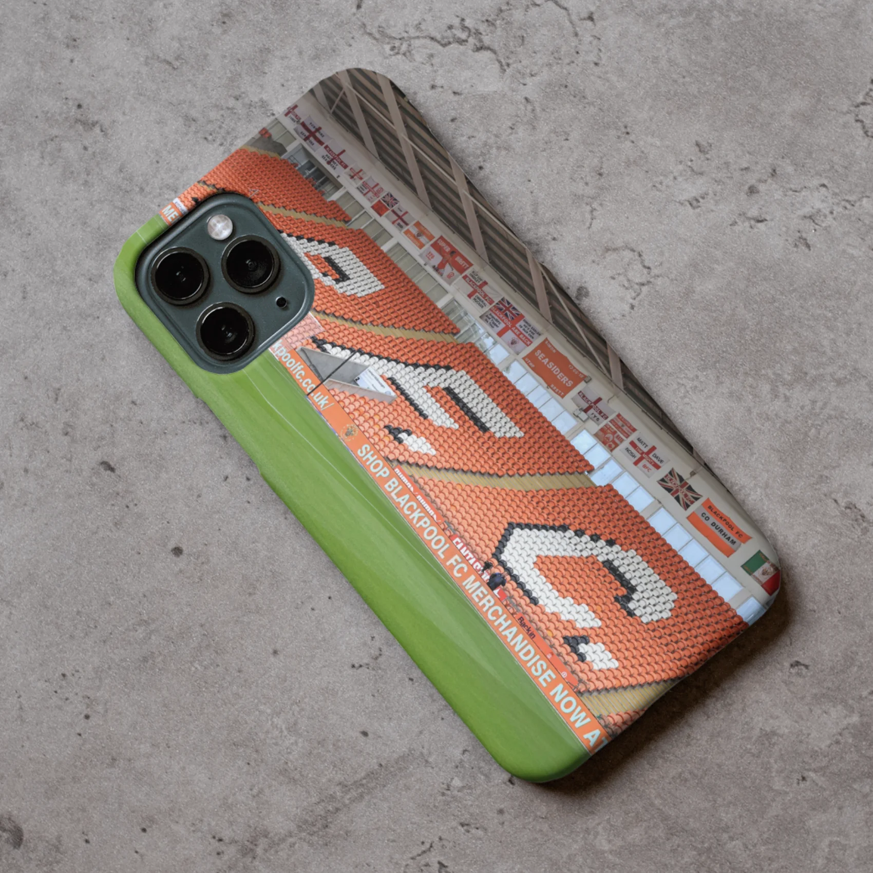 Blackpool Stadium Protective Premium Hard Rubber Siliocne Phone Case Cover