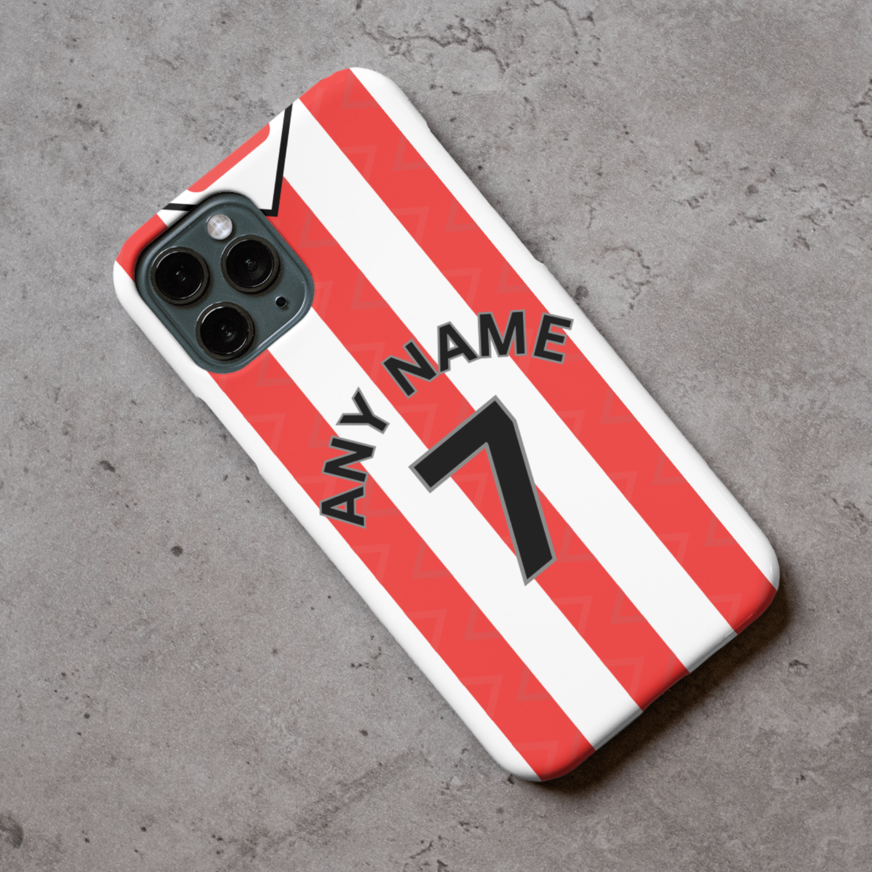 Stoke City 2025-2026 Home Football Shirt (choose any Name and Number) Protective Premium Rubber Silicone Phone Case