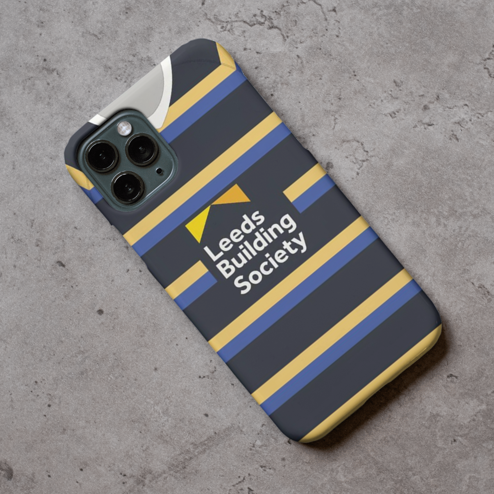 Leeds Rhinos Retro Shirt Hard Rubber Premium Phone Case (Free P&P)