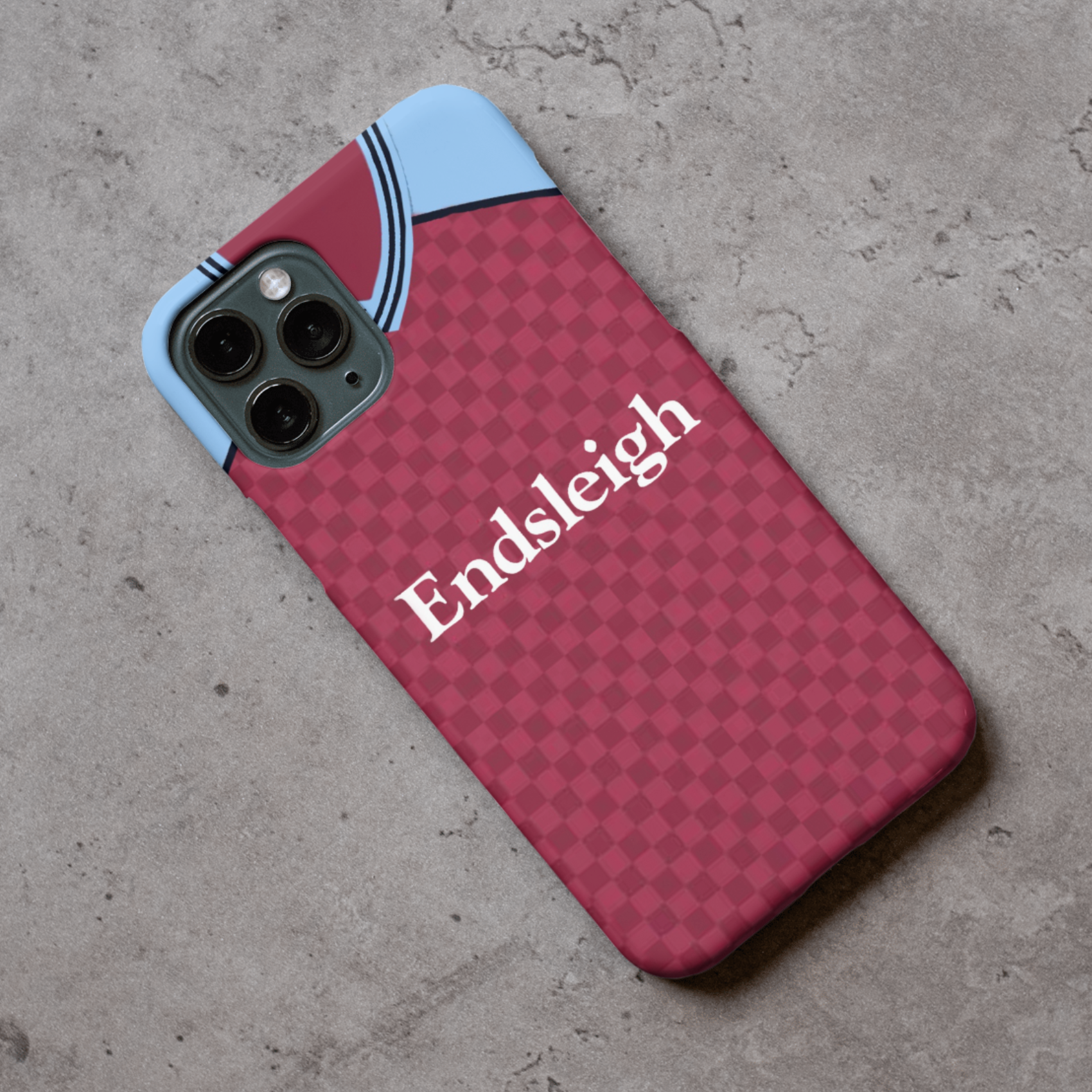 Burnley 1988 Home Shirt Protective Premium Hard Rubber Silicone Phone Case Cover