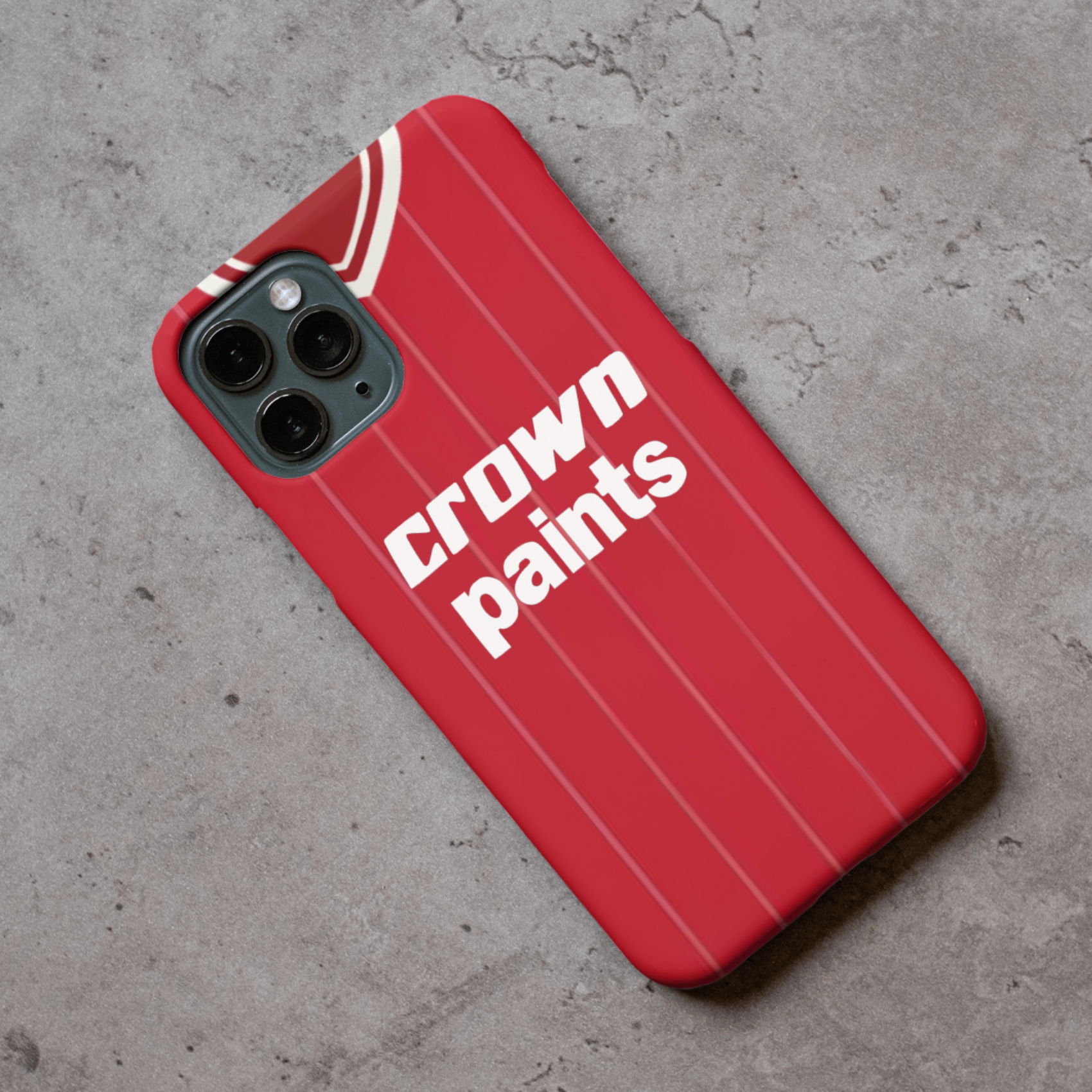 Liverpool 1982 Home Shirt Protective Premium Hard Rubber Silicone Phone Case Cover