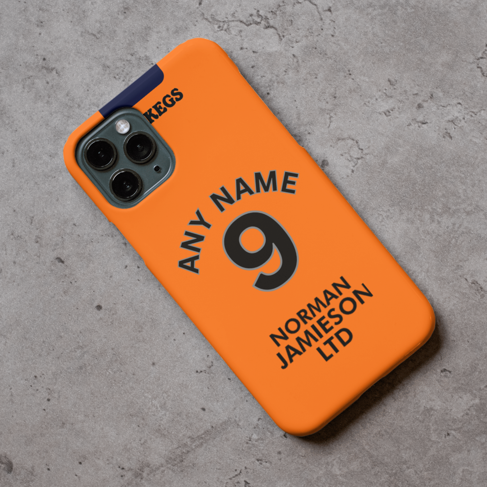 Dundee United 2024-2025 Home Football Shirt (choose any Name and Number) Protective Premium Rubber Silicone Phone Case