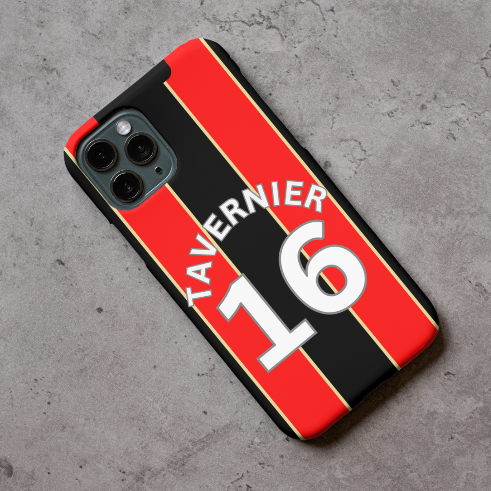 Bournemouth 2024-2025 Home Football Shirt (choose any Name and Number) Protective Premium Rubber Silicone Phone Case - Image 4