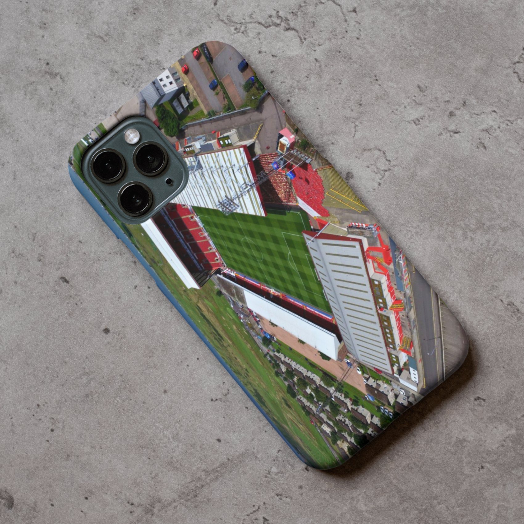Aberdeen Stadium Protective Premium Hard Rubber Silicone Phone Case Cover