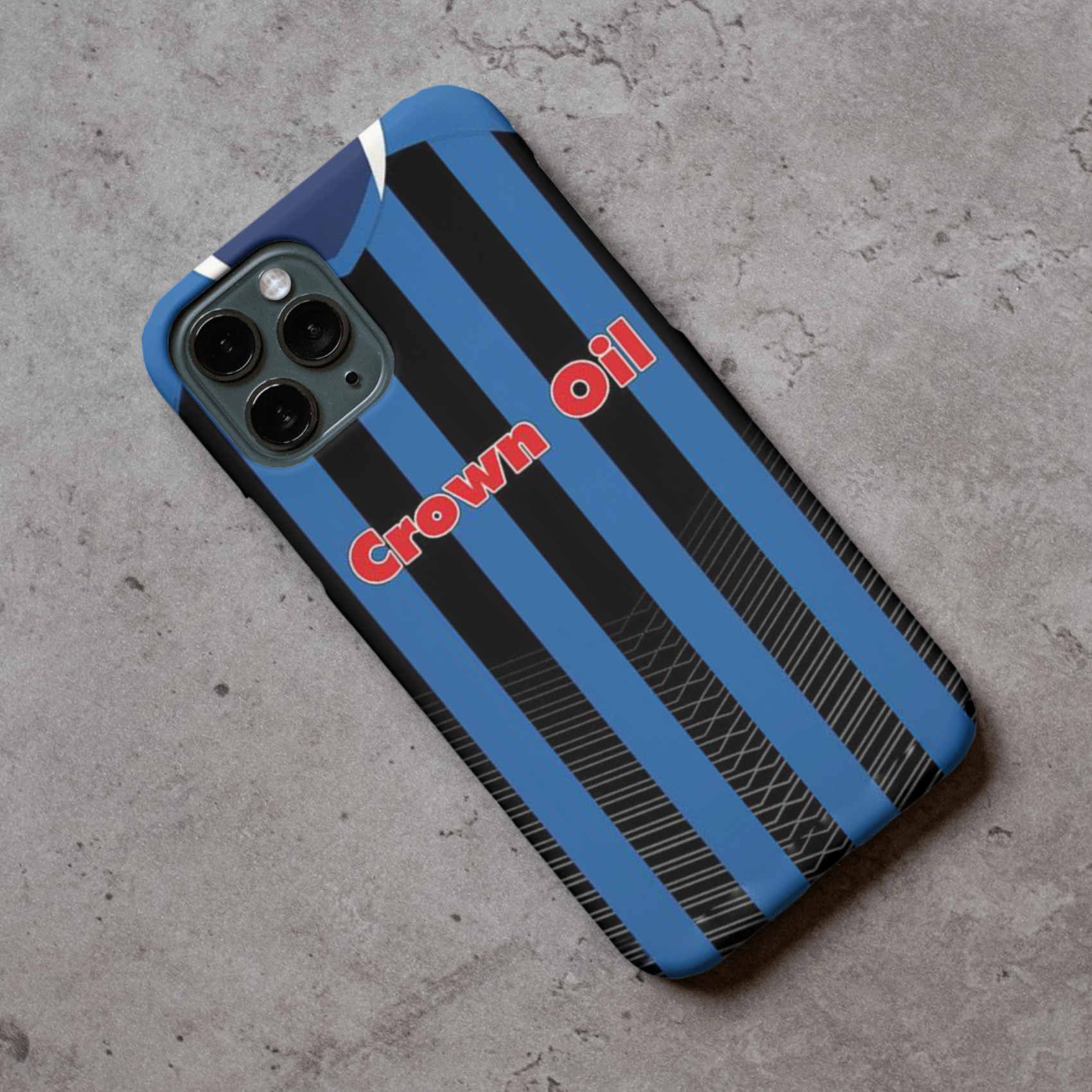 Rochdale Retro Shirt Protective Premium Hard Rubber Silicone Phone Case Cover