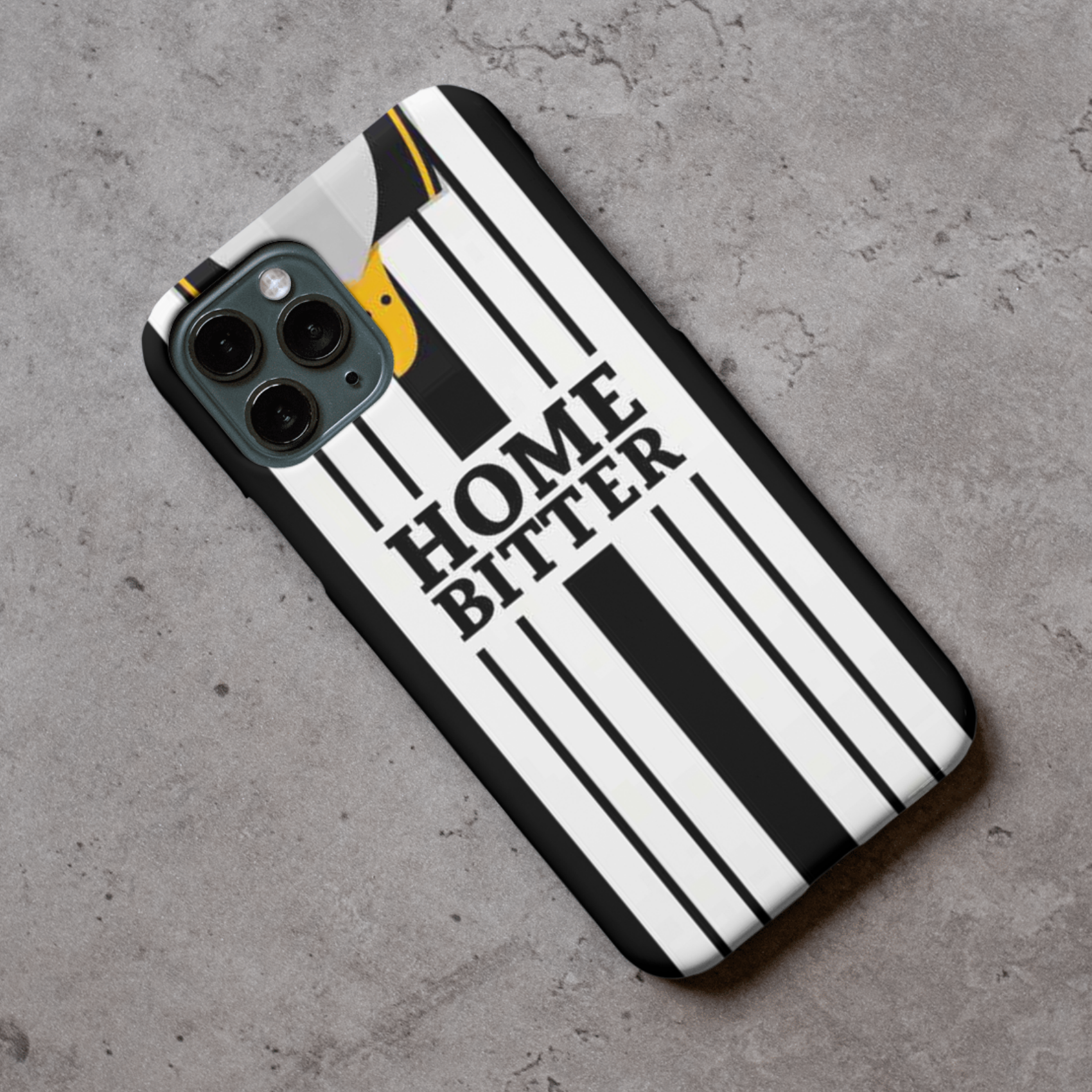Notts County Retro Shirt Protective Premium Hard Rubber Silicone Phone Case Cover