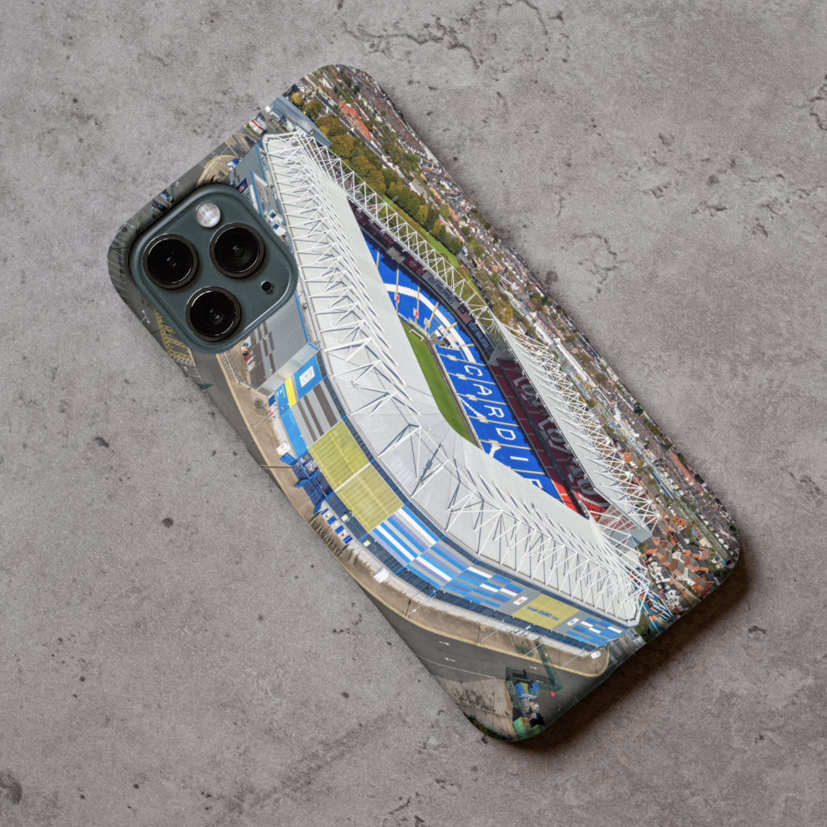 Cardiff Stadium Protective Premium Hard Rubber Silicone Phone Case Cover