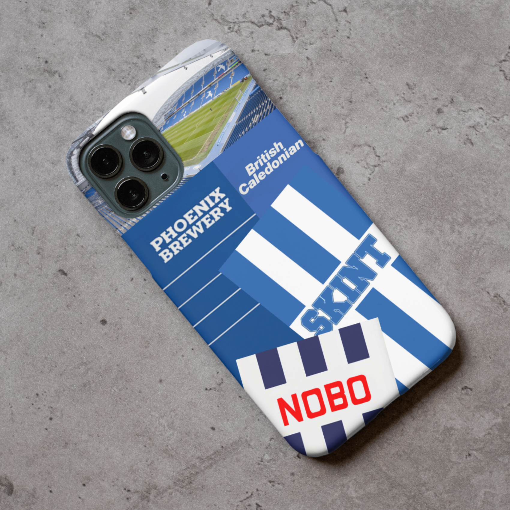 Brighton Retro Shirt Collage Protective Premium Hard Rubber Silicone Phone Case Cover