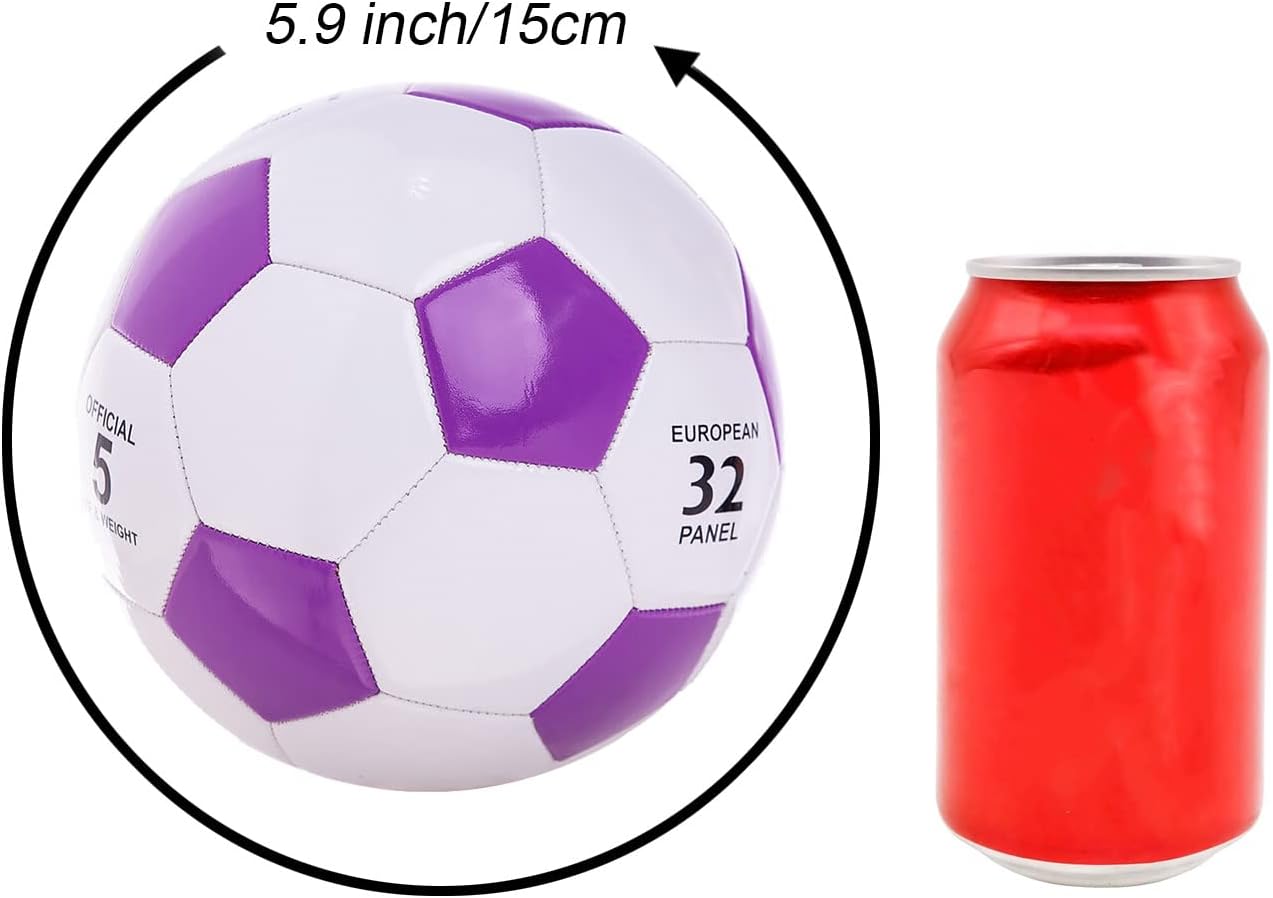 Soccer Ball Size 2 Small Pump with Needle Indoor and Outdoor Training Practice Couch School Gift for Toddlers Kids Boys Girls 3+ Years Old - Image 3