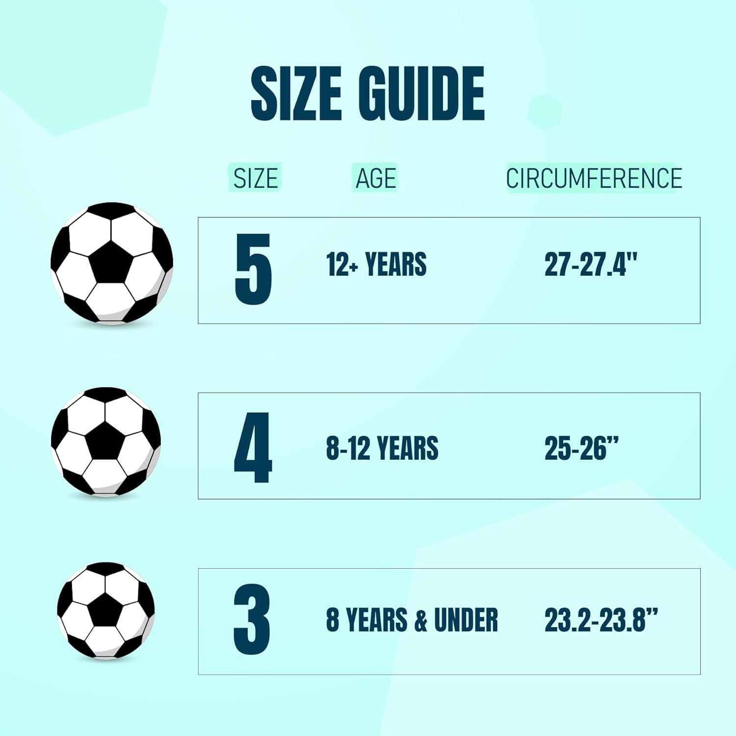 Soccer Ball Size 3/4/5 with Pump & Bag - Pack of 1, 2 or 3 - Operation Christmas Balls - Classic Black & White - Indoor Outdoor - Durable & Long-Lasting - Ideal Gift for Toddler Kids Youth & Adults - Image 2