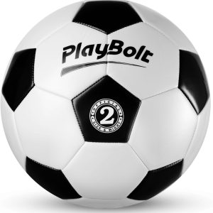 Soccer Ball Size 2 - (Pack of 1 or 4) Size 2 Soccer Balls w/Pump - Classic Black White for Kids Youth Toddler Sports, Indoor Outdoor