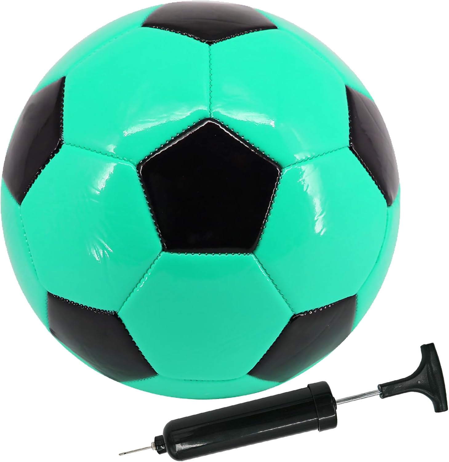 Soccer Ball Size 3 4 5 Kid Youth Adult for Fun Wear Resistant Leather Come with Inflator Training Practice Child Toy Balls Gift School Football Competition