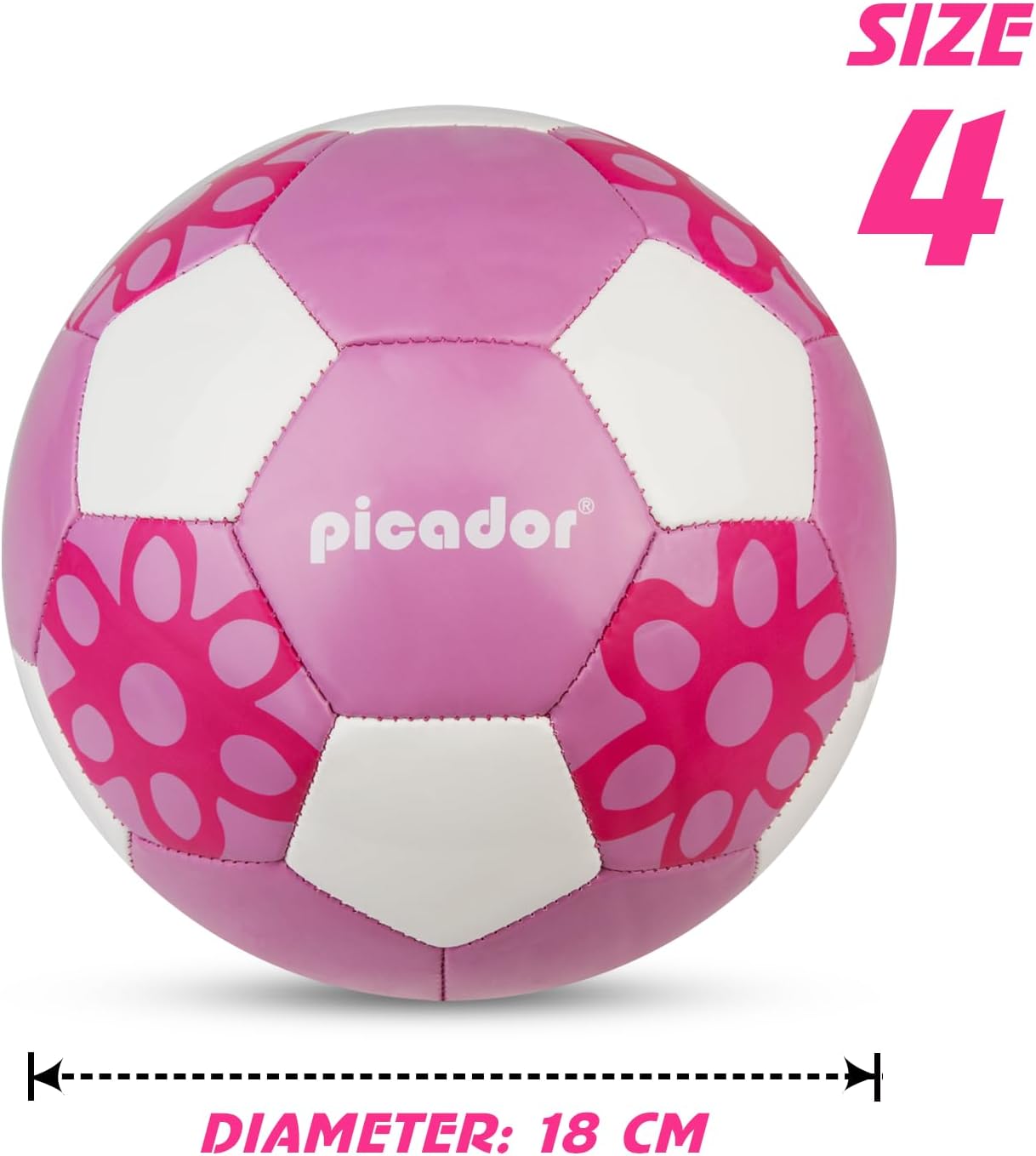 Soccer Ball Size 3, Size 4 - Kids Aged 3-5 6-8 8-12 Outdoors Sports Training Playing Ball Set with Pump Teens Girls Boys Back to School Gift - Image 3