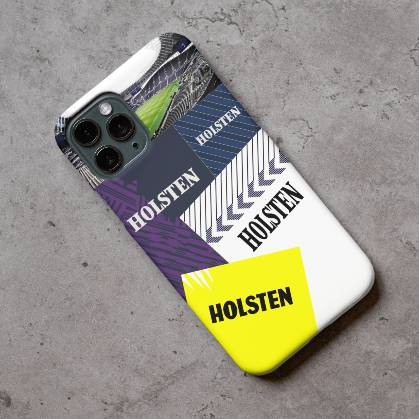 Tott North London Home Retro Shirt Collage Protective Premium Hard Rubber Silicone Phone Case Cover