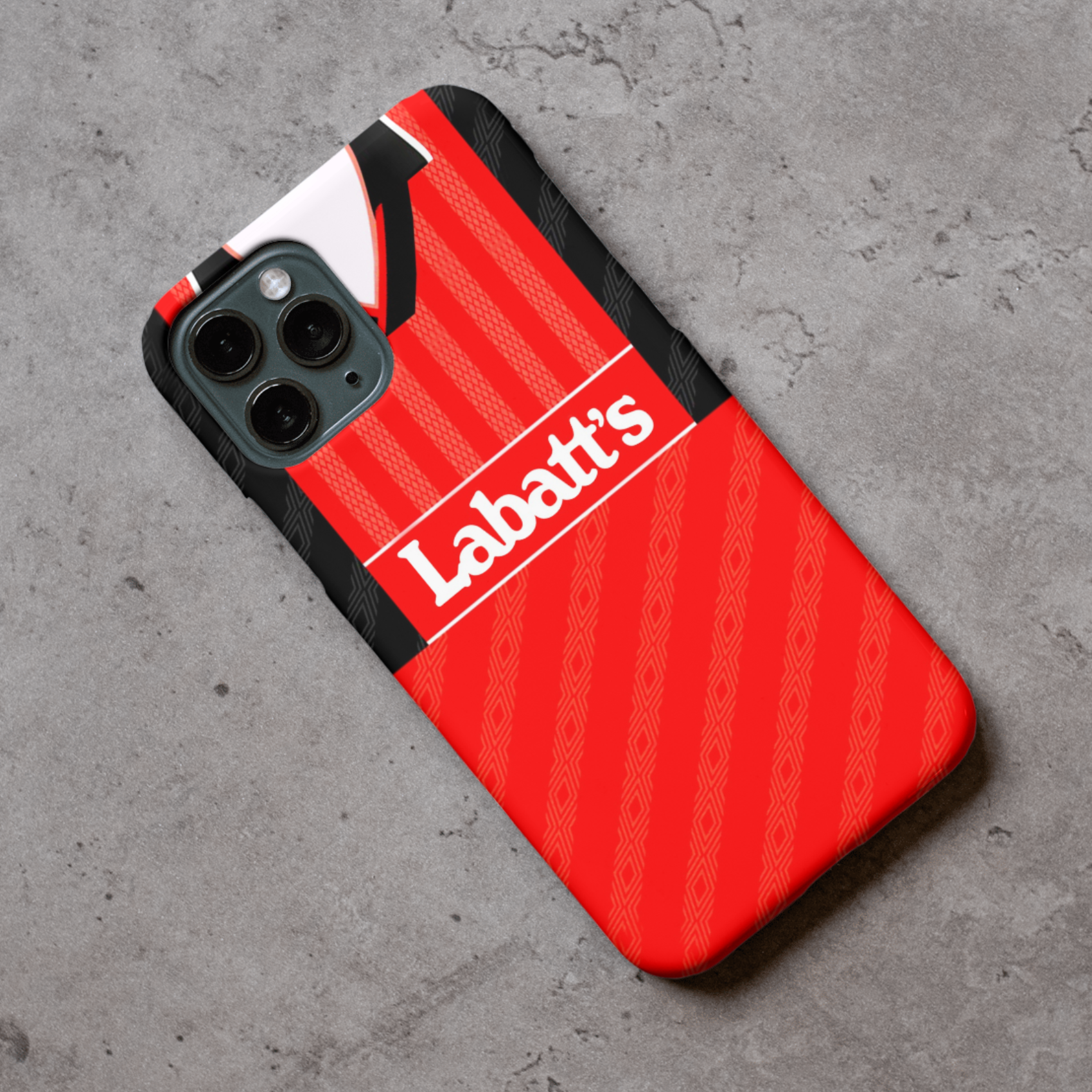 Nottingham Forest Retro Football Shirt Protective Premium Hard Rubber Silicone Phone Case Cover