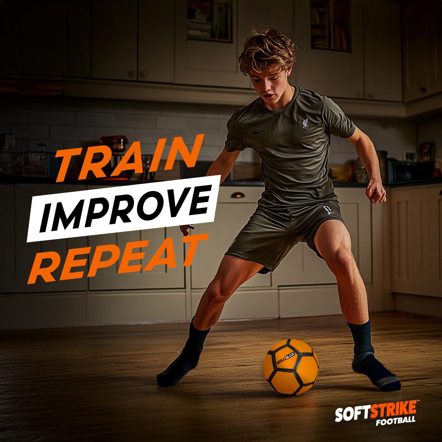 SoftStrike Home Indoor Skills Training Soccer Ball - Soccer Gifts for Boys - Skills Ball for House - Size 4 - Image 7