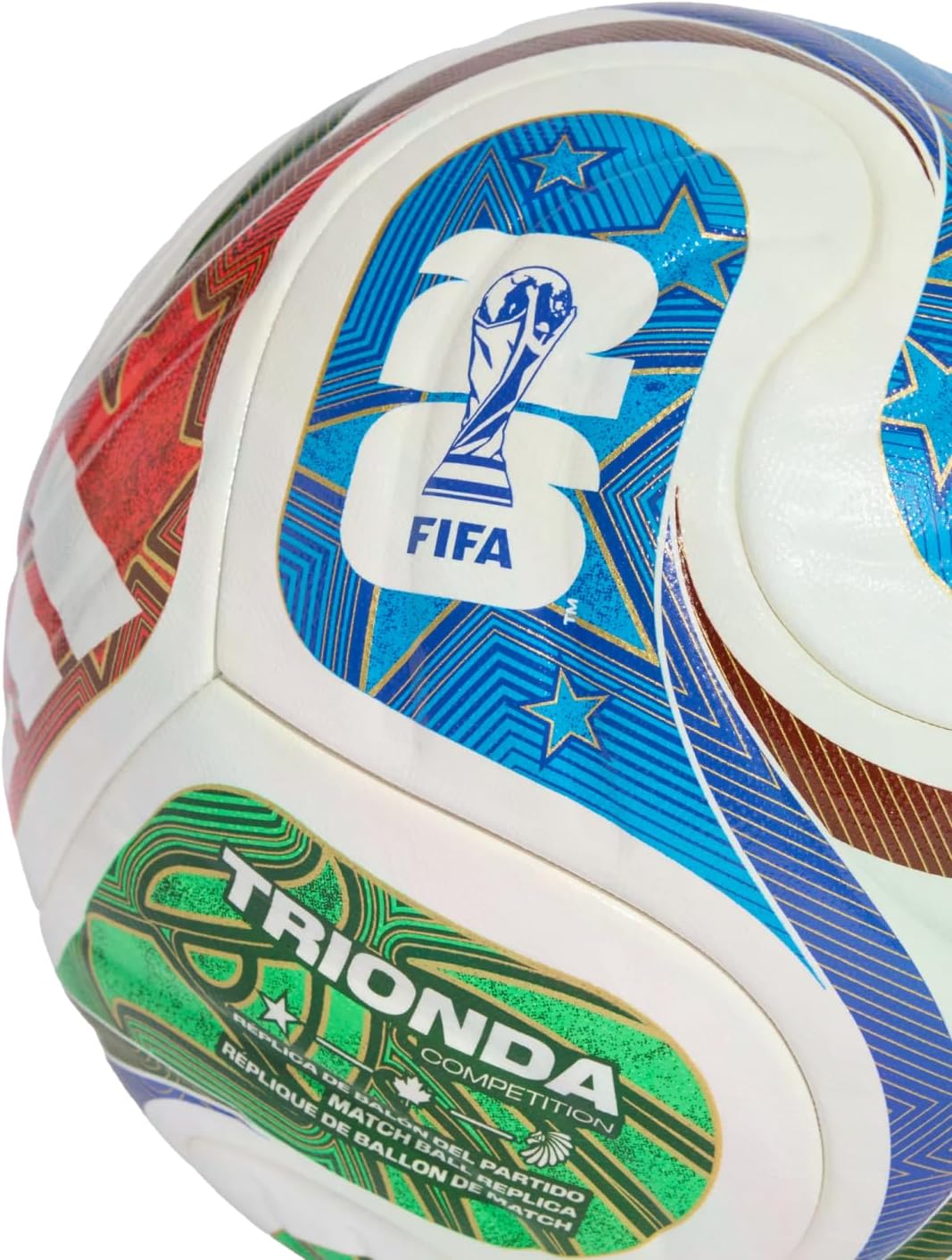 adidas World Cup 2026 Competition Ball - Inspired by la Ola Wave Design, Seamless Surface for Precision and Stability, FIFA Quality Pro - Image 3