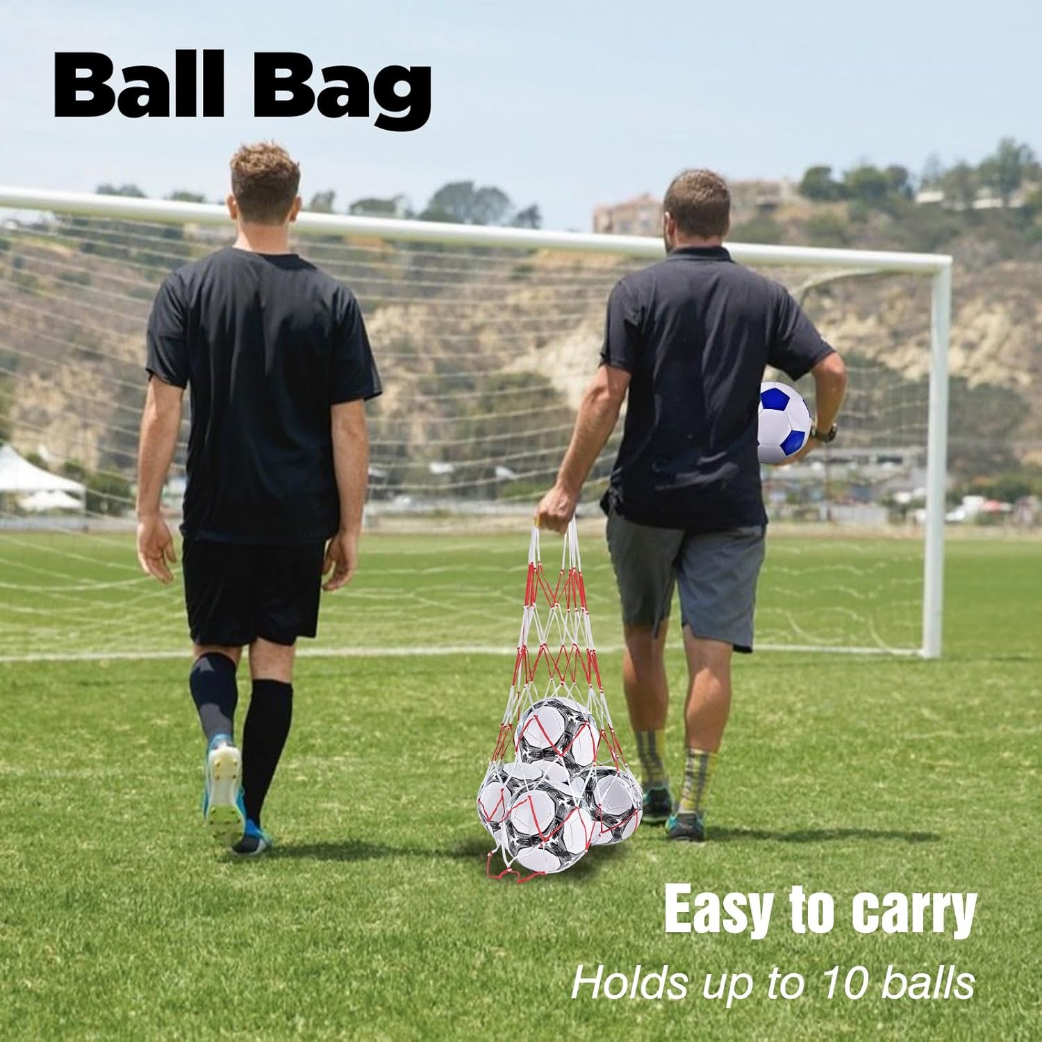 6 Pack Classic deflated Soccer Balls Size 3/4/5 with Pump and Mesh Bag for Indoor Outdoor Lawn Game Training Practice Bulk Sport Gift for Teens Adults - Image 6