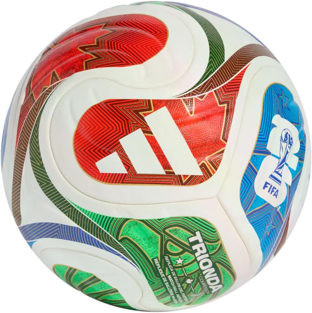 adidas World Cup 2026 Competition Ball - Inspired by la Ola Wave Design, Seamless Surface for Precision and Stability, FIFA Quality Pro