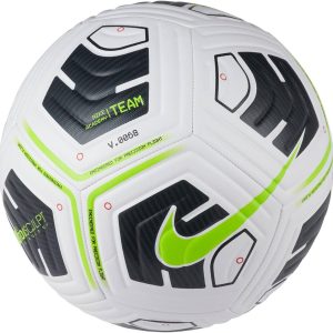 Unisex's NK Academy - Team Recreational Soccer Ball, White/Black/(Volt), 5