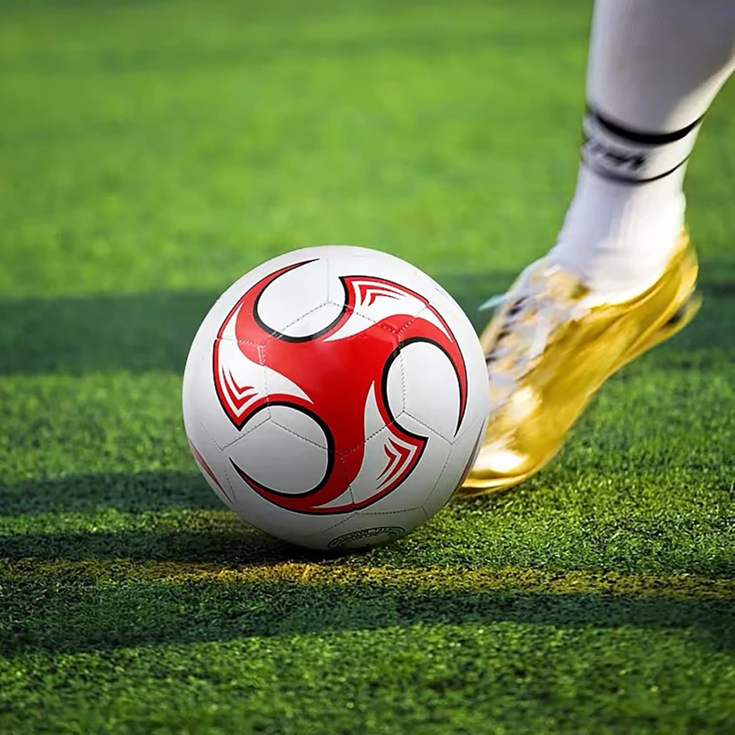 Soccer Ball Size 3,4,5 with Pump Needle Anti-Explosion Design Indoor Outdoor Suitable for Kids School Training Practice or Boys Girls Toddlers Gift - Image 5