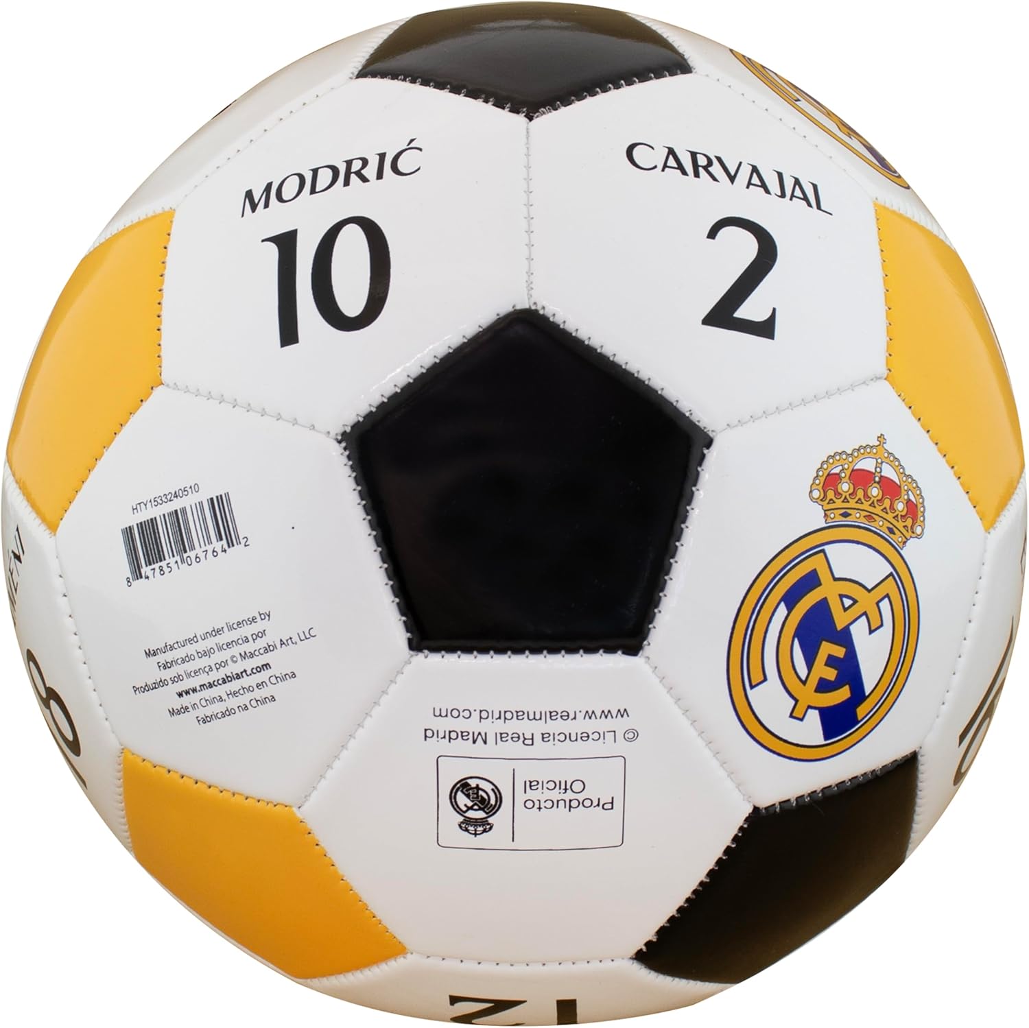 Maccabi Art Official Real Madrid Soccer Ball - Image 2