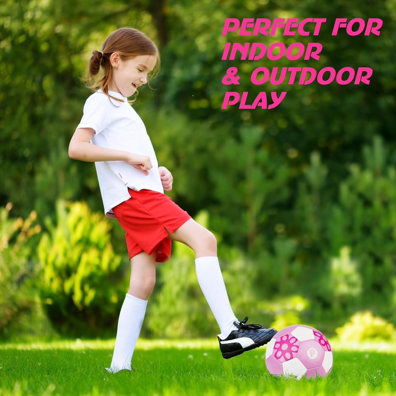 Soccer Ball Size 3, Size 4 - Kids Aged 3-5 6-8 8-12 Outdoors Sports Training Playing Ball Set with Pump Teens Girls Boys Back to School Gift - Image 6