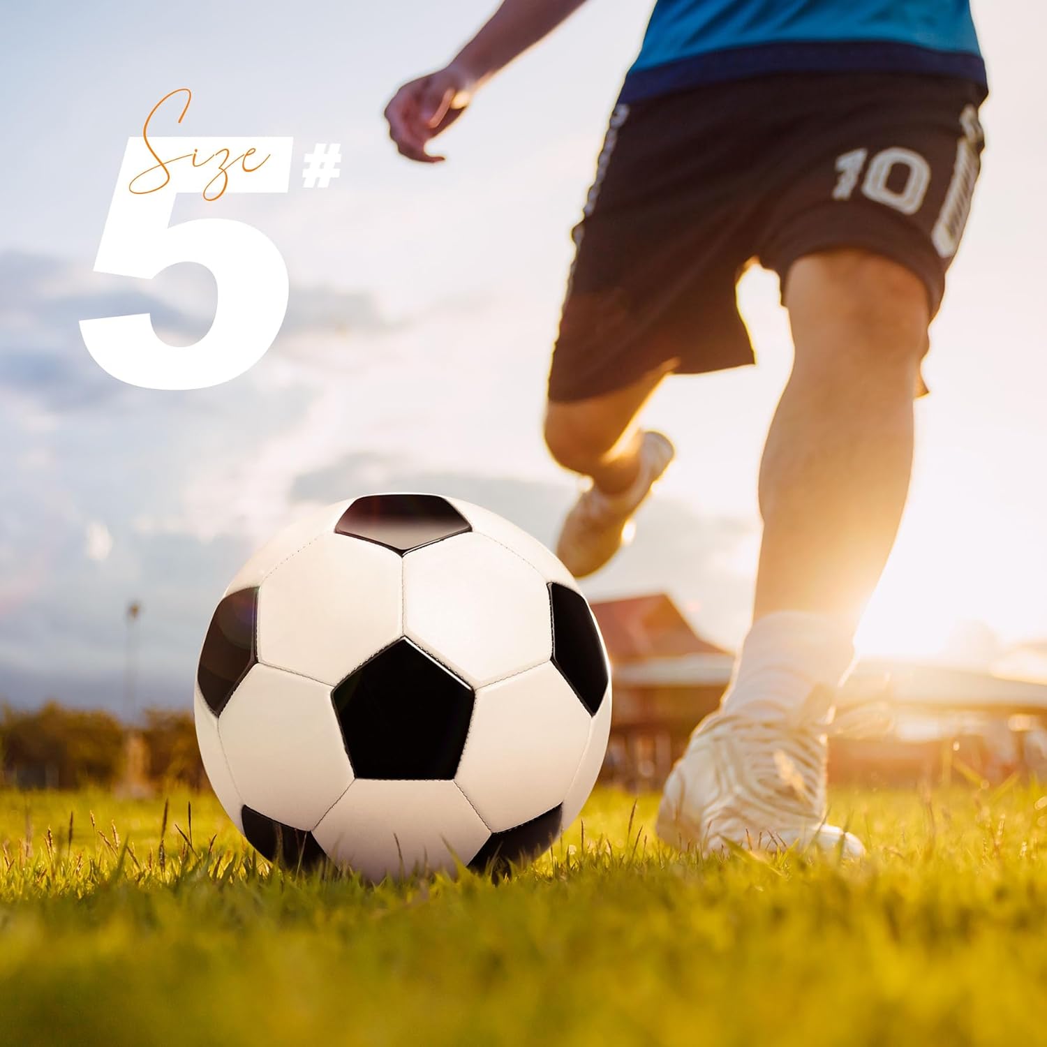 Soccer Ball Size 3/4/5 with Pump & Bag - Pack of 1, 2 or 3 - Operation Christmas Balls - Classic Black & White - Indoor Outdoor - Durable & Long-Lasting - Ideal Gift for Toddler Kids Youth & Adults - Image 8