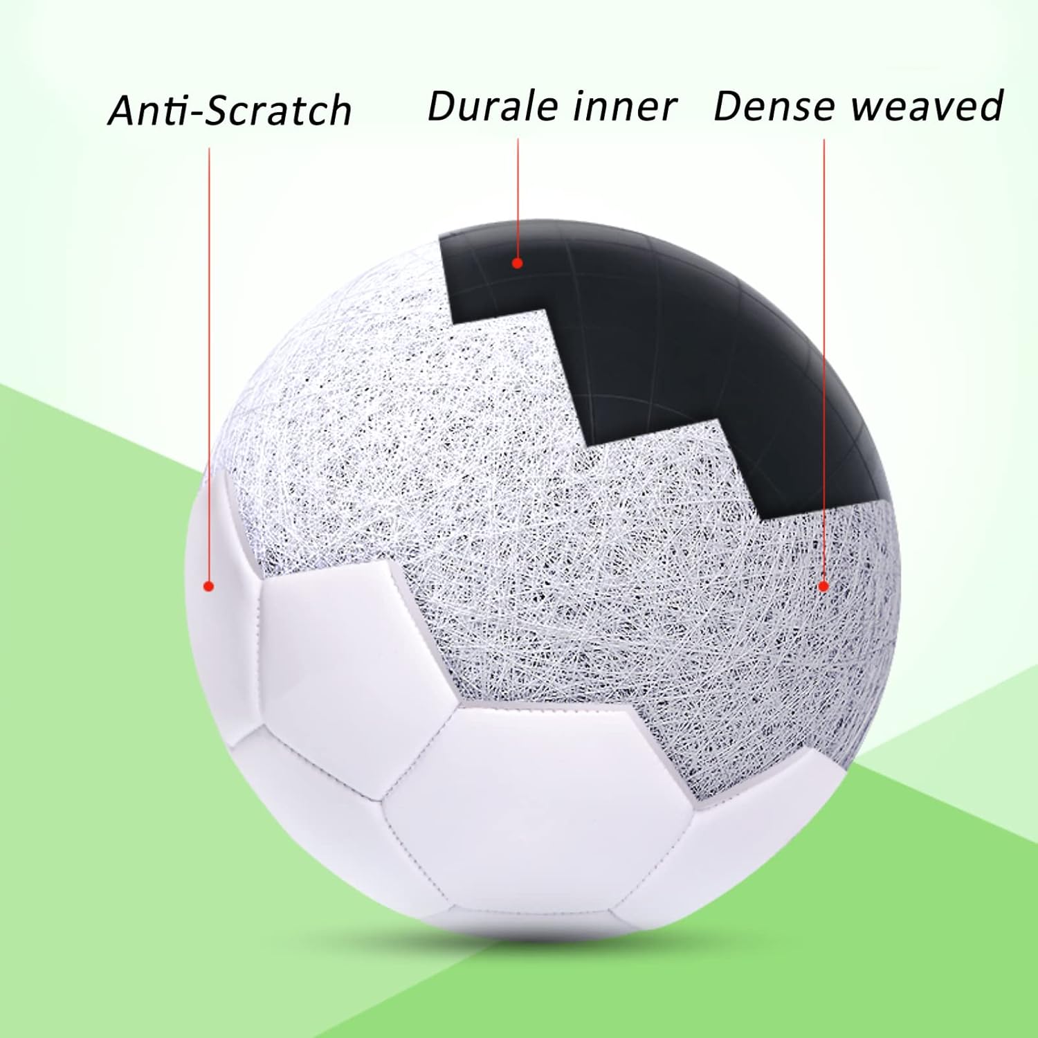 Soccer Ball Size 3 4 5 Pure Color DIY Kids Boy Gift Painting Together with Parents Grandparents or Kindergarten Teacher - Image 2
