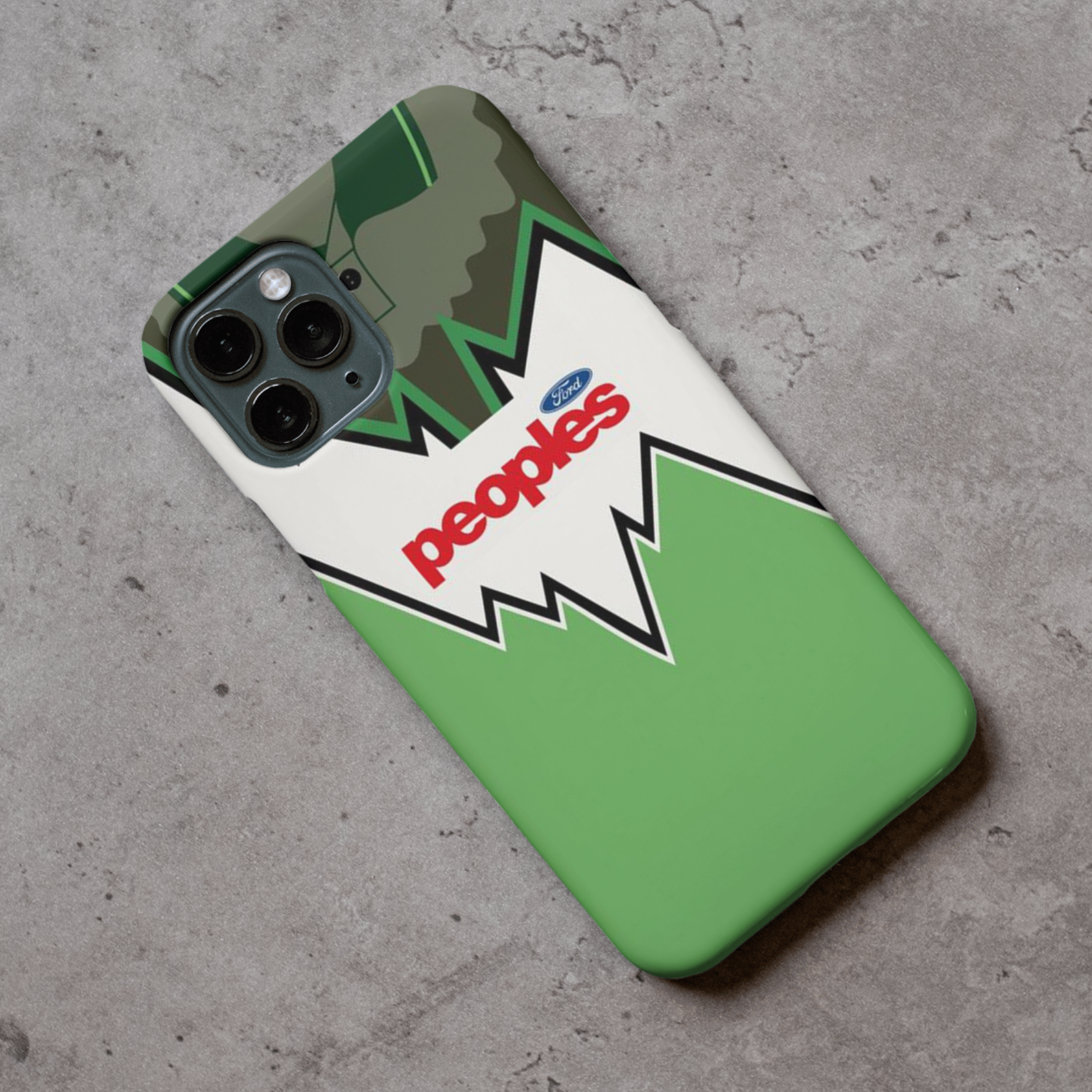 Glasgow Cel Retro Home Football Shirt Protective Premium Silicone Rubber Phone Case Cover