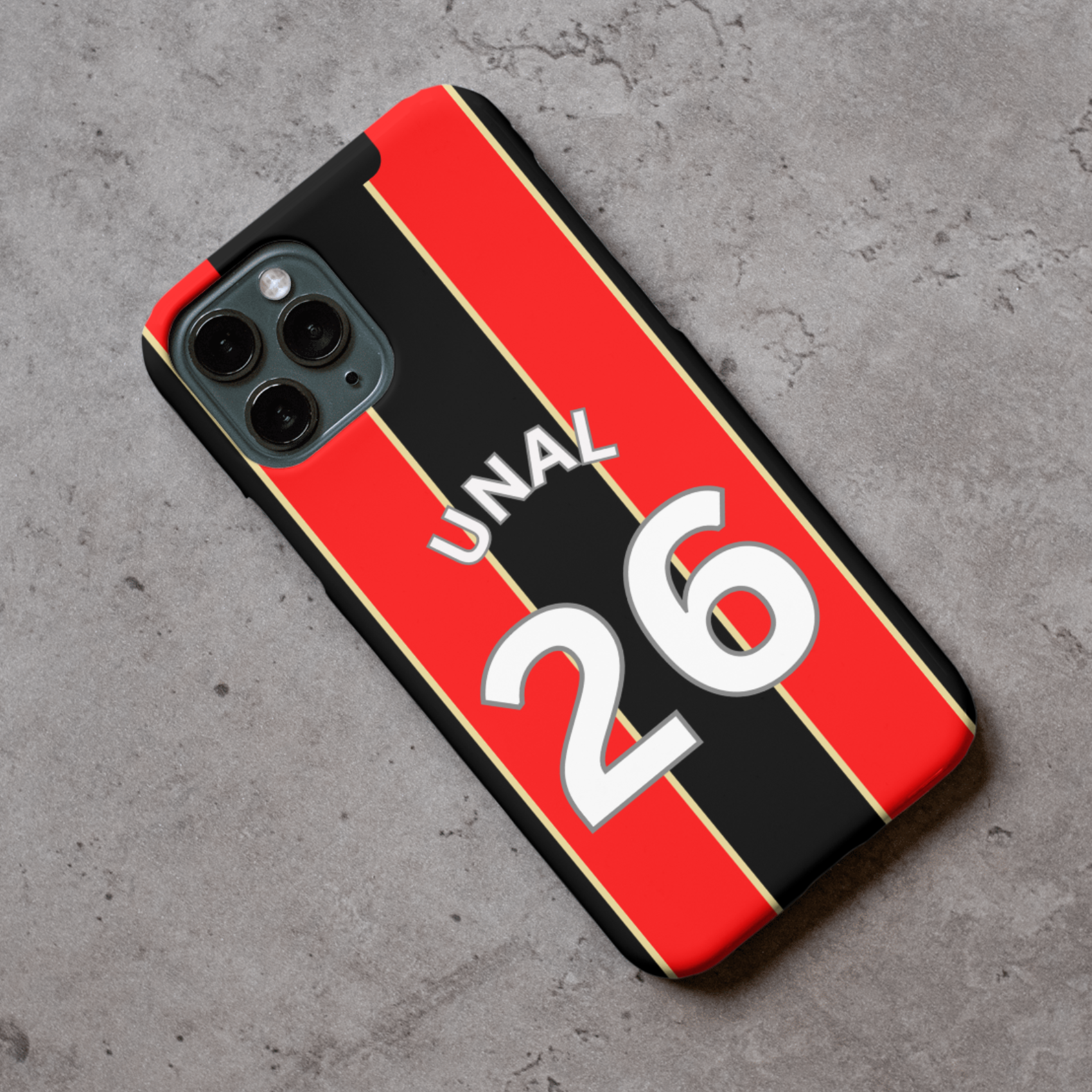 Bournemouth 2024-2025 Home Football Shirt (choose any Name and Number) Protective Premium Rubber Silicone Phone Case - Image 6
